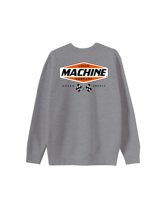 loser-machine-overdrive-ii-crewneck-heather-grey