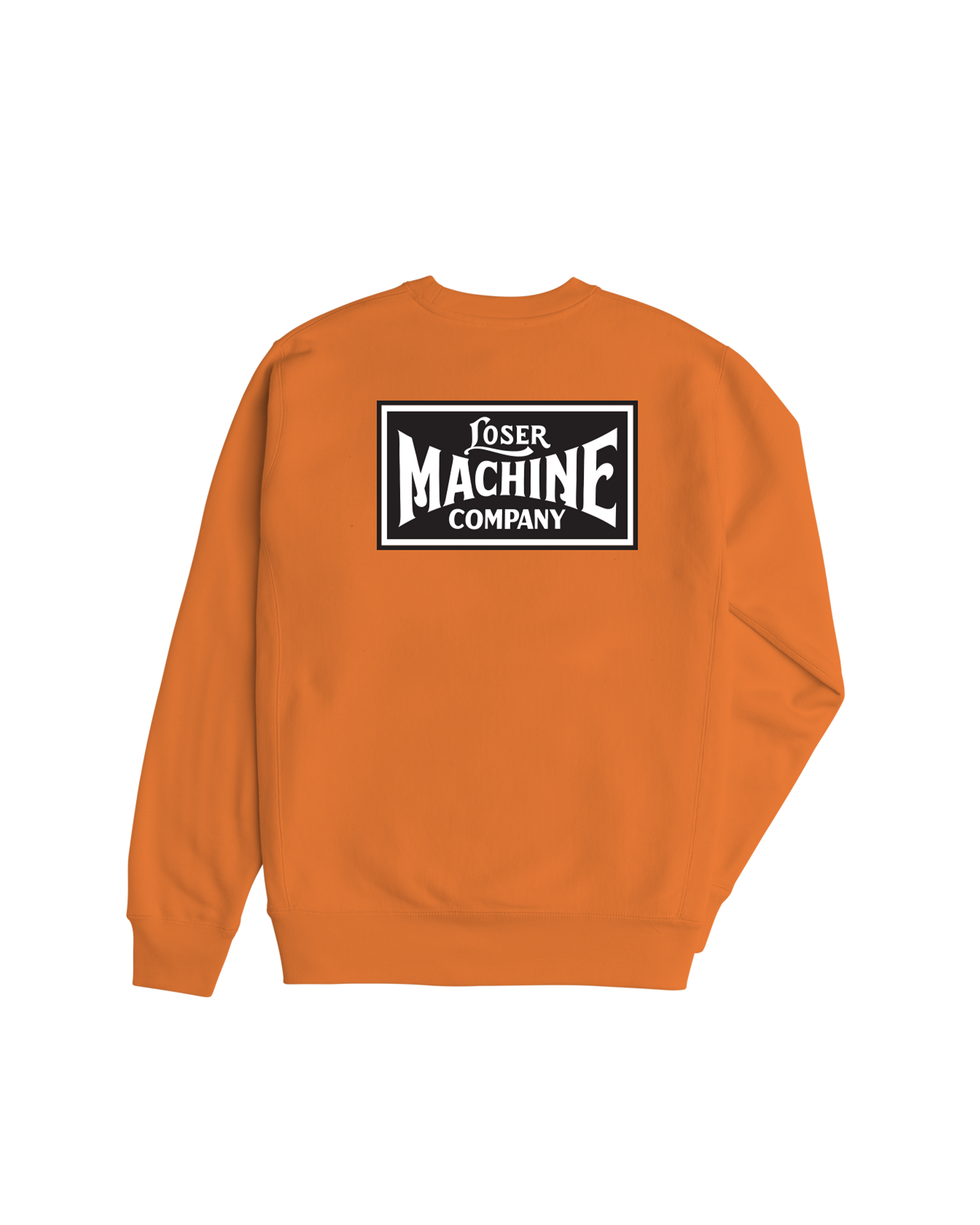 loser machine new og crewneck orange (zoomed)