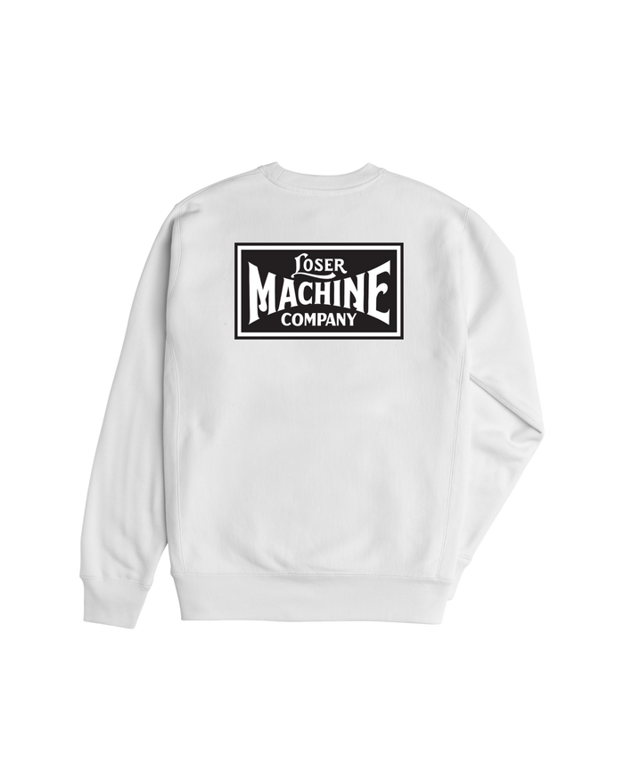loser machine new og crewneck white