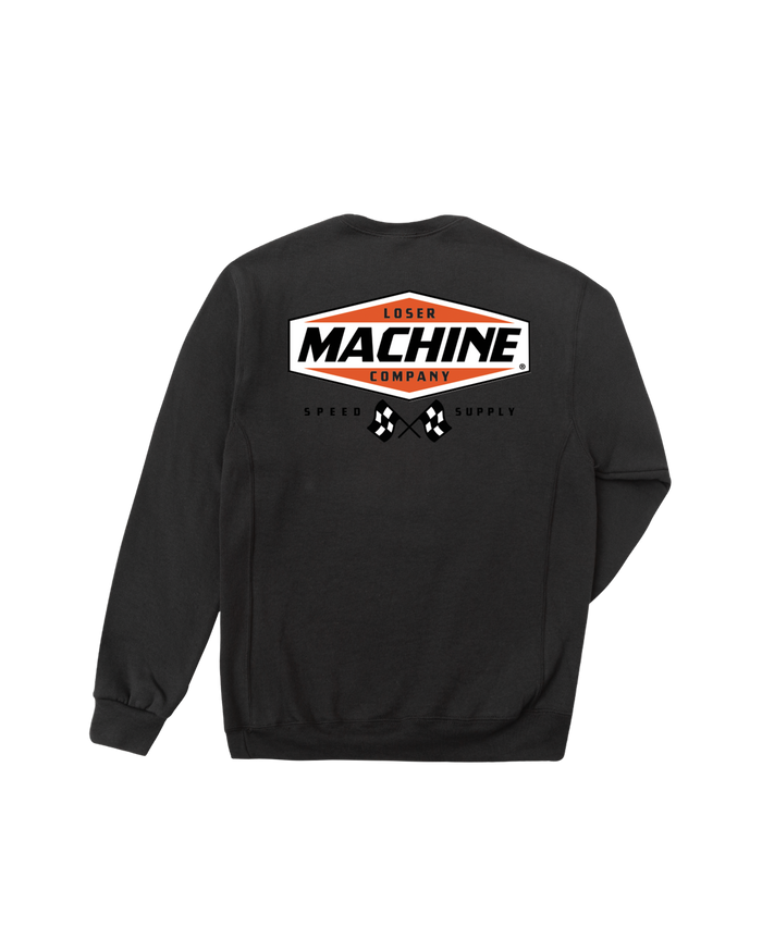 loser machine overdrive crewneck black
