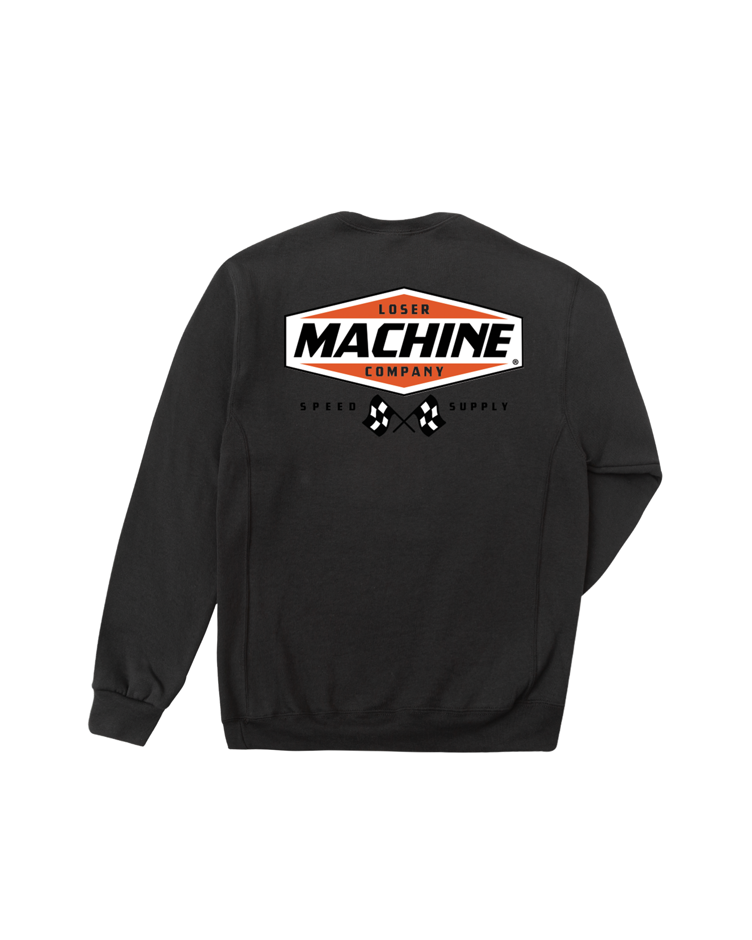 loser machine overdrive crewneck black (zoomed)