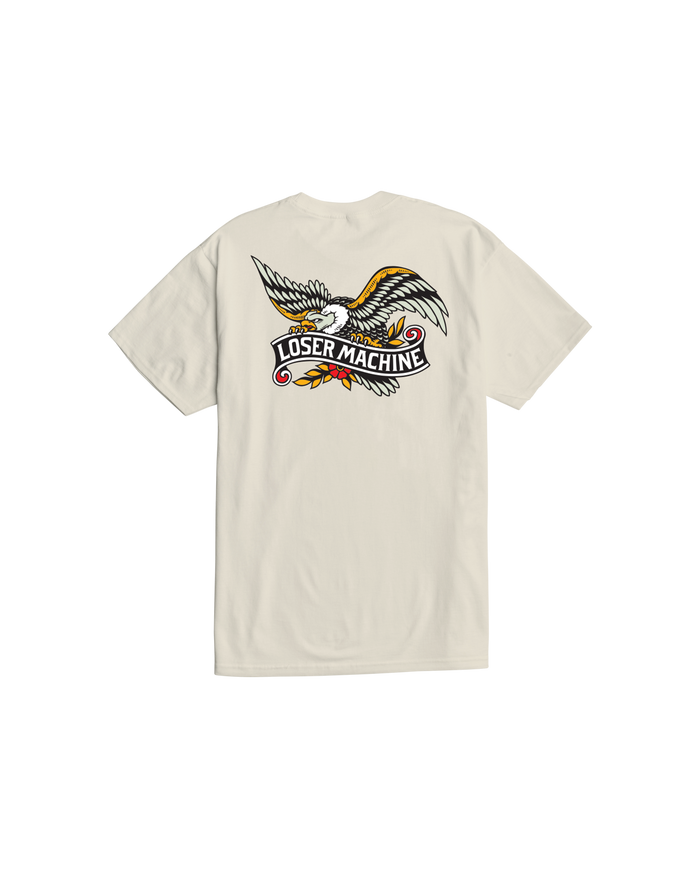 loser machine glory bound stock t-shirt cream