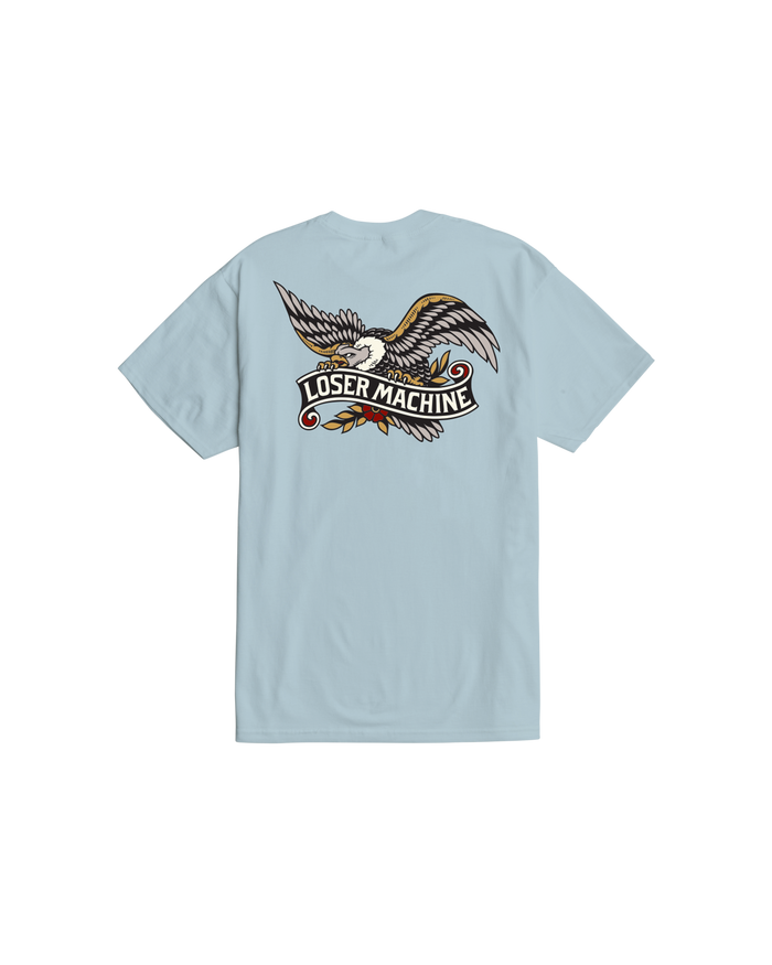 loser machine glory bound stock t-shirt lt blue