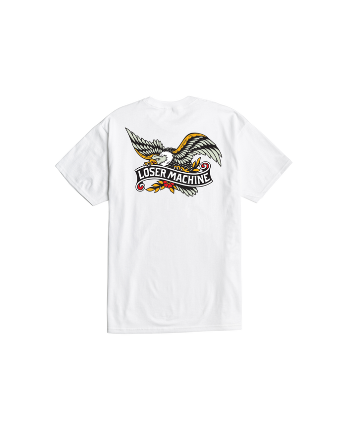 loser machine glory bound stock t-shirt white