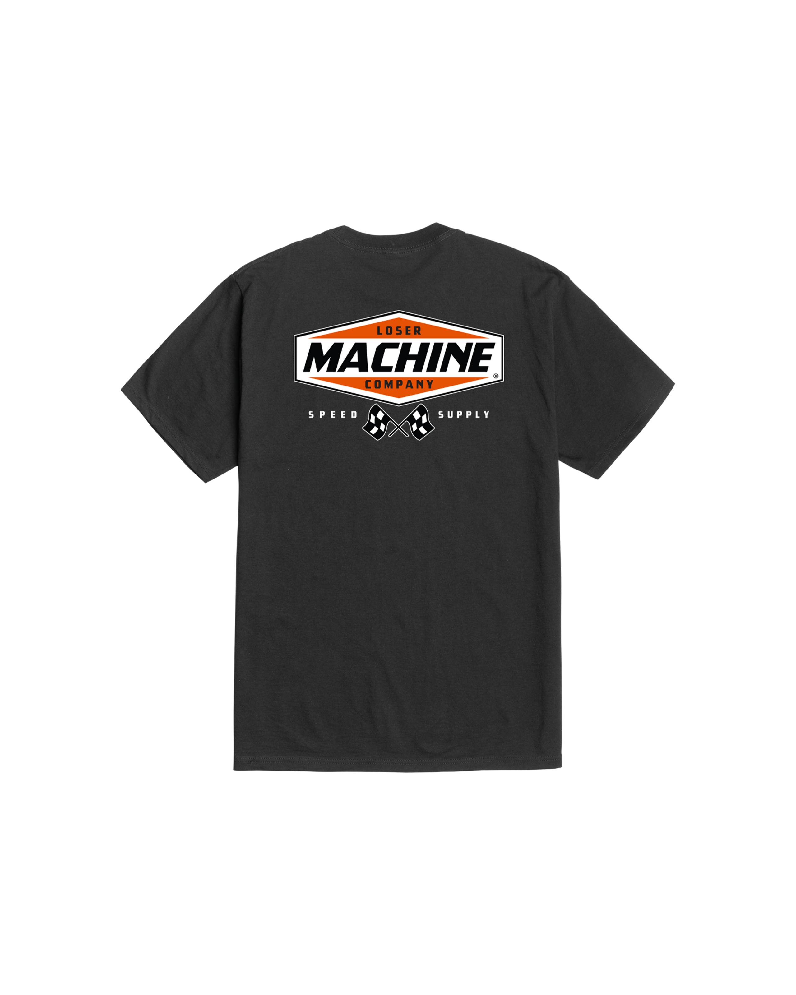 loser machine overdrive stock t-shirt black (zoomed)