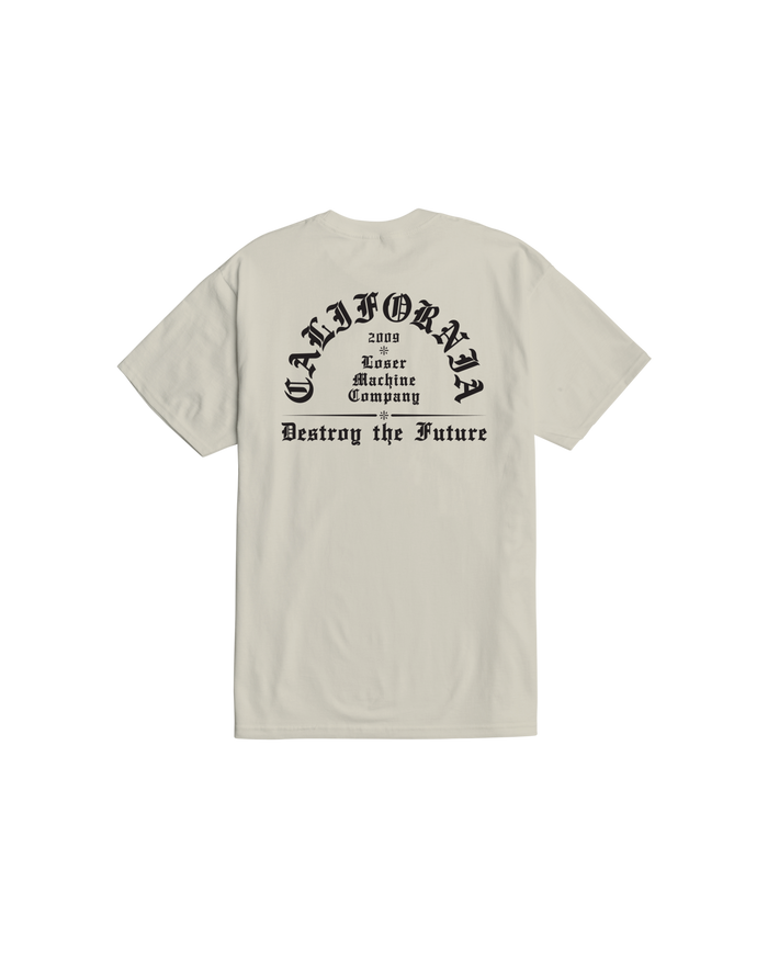 loser machine established stock t-shirt cream