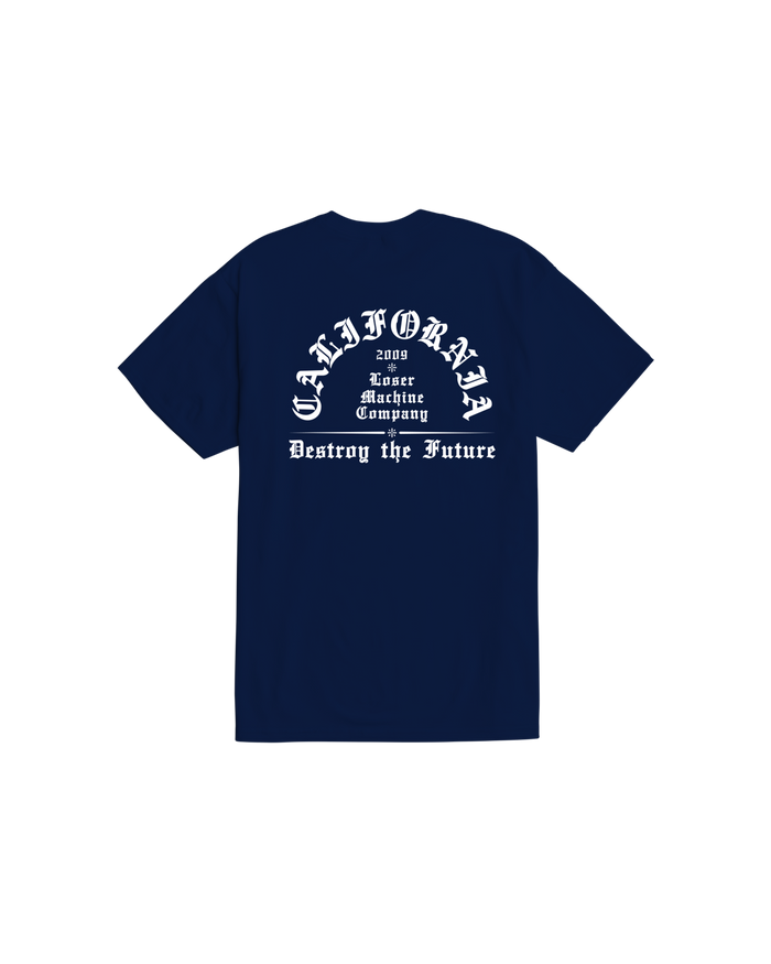 loser machine established stock t-shirt navy