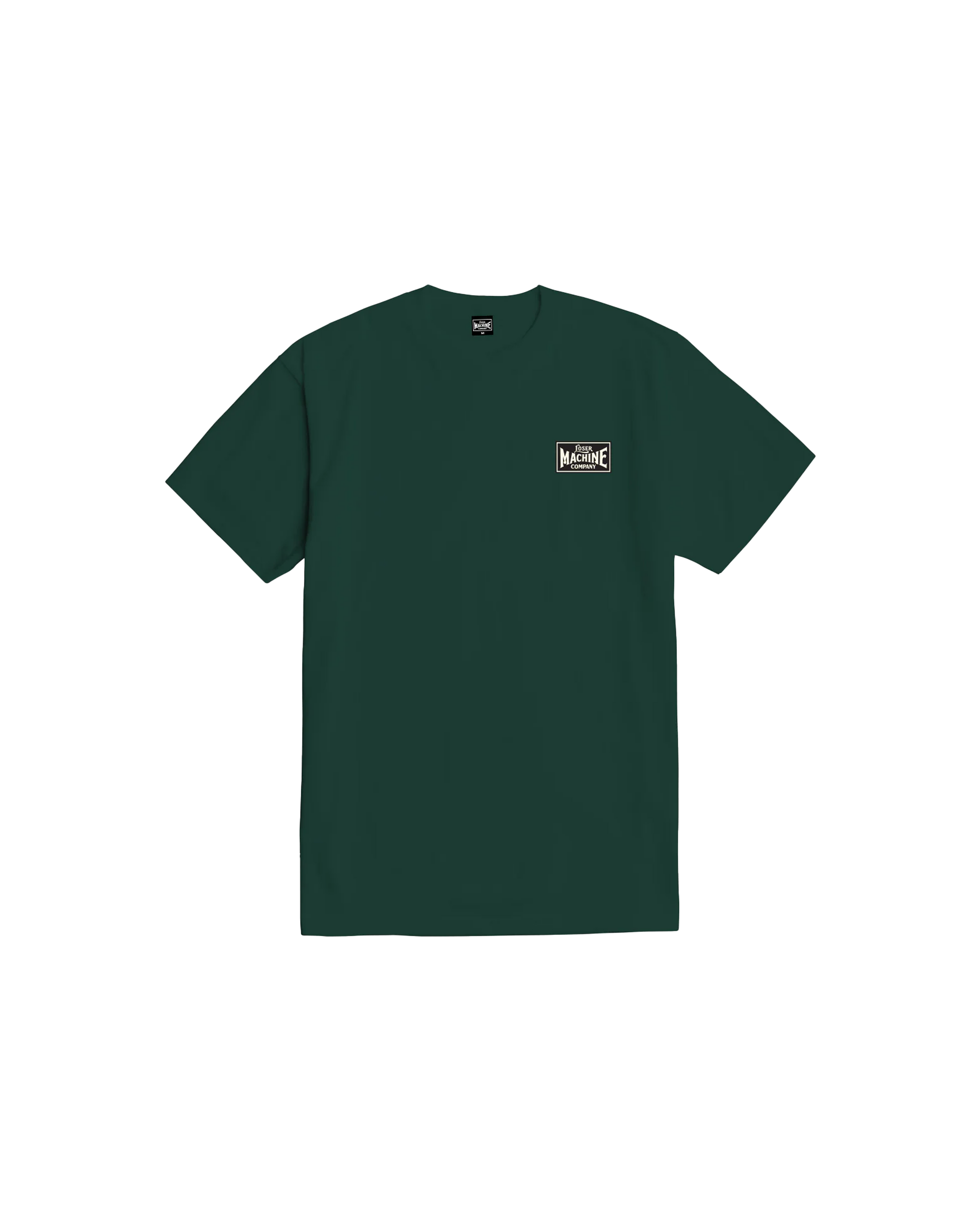loser machine good luck fingers stock t-shirt forest cream (zoomed)