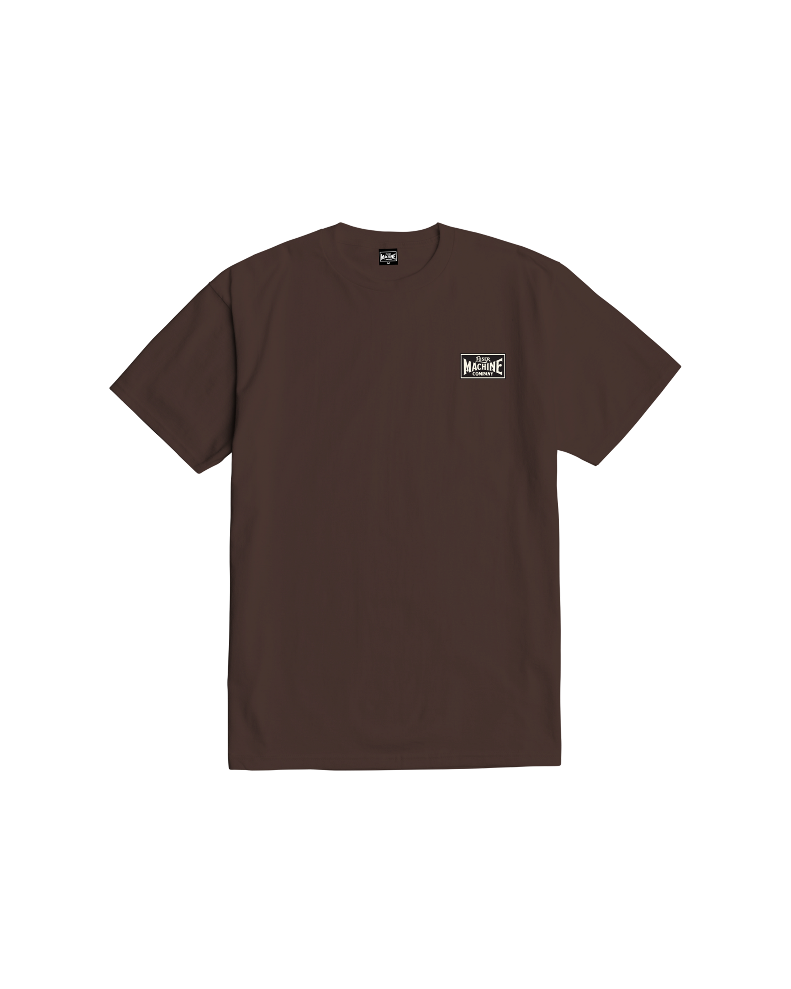 loser-machine-good-luck-fingers-stock-t-shirt-java-brown (zoomed)