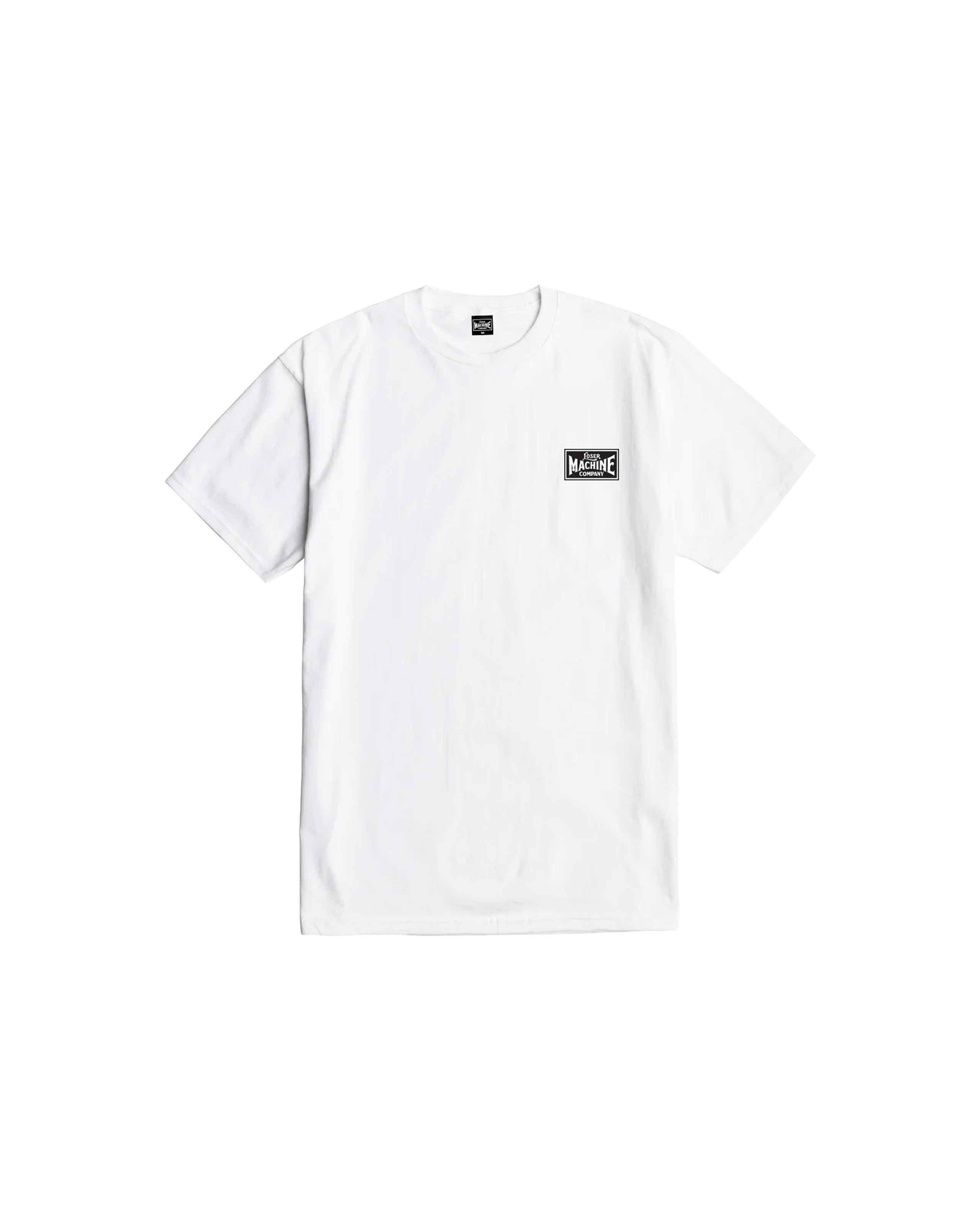 loser machine good luck fingers stock t-shirt white (zoomed)