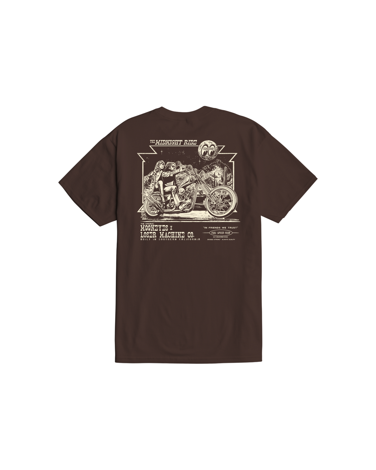 loser-machine-midnight-ride-stock-t-shirt-java-brown