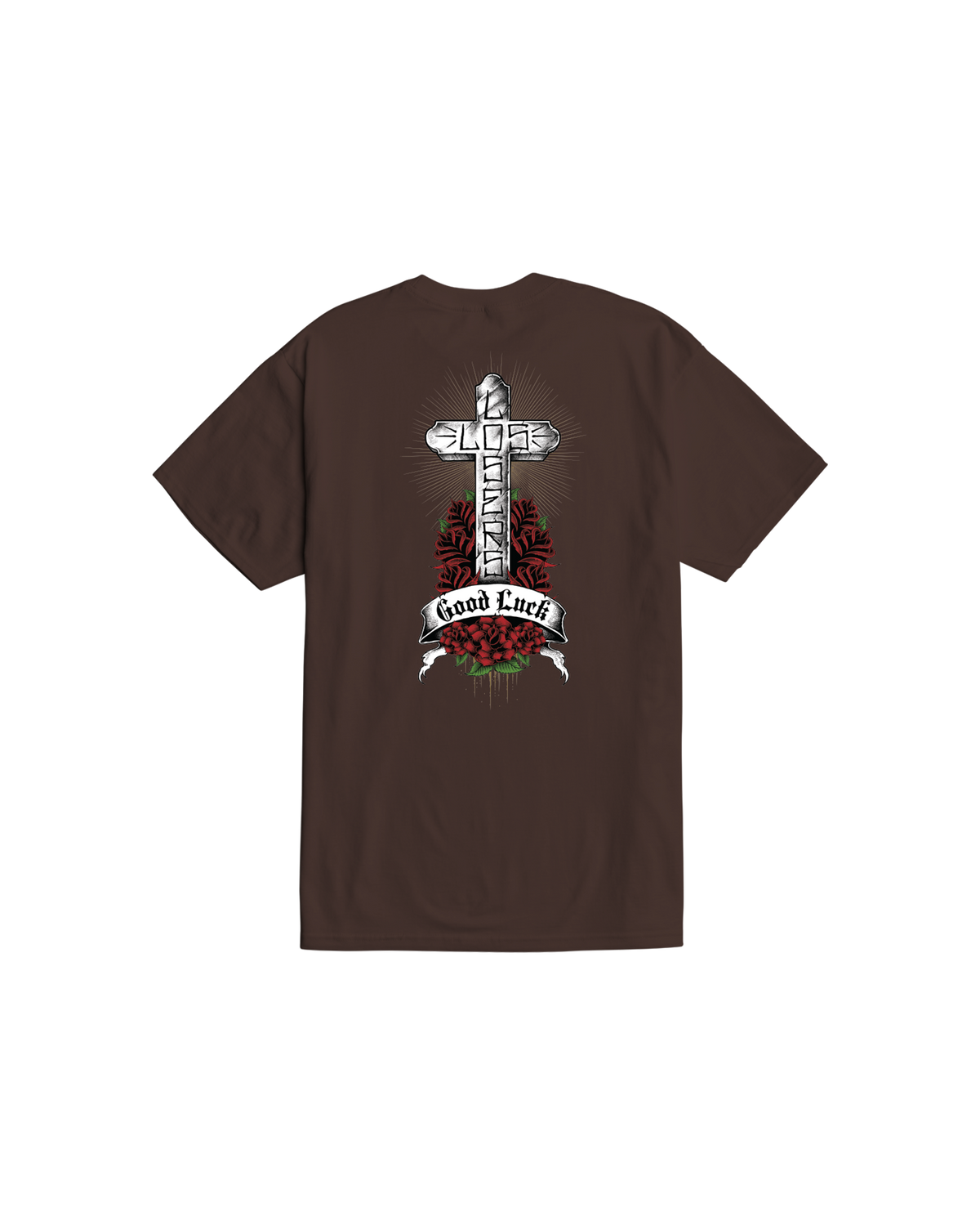 loser-machine-good-fortune-stock-t-shirt-java-brown