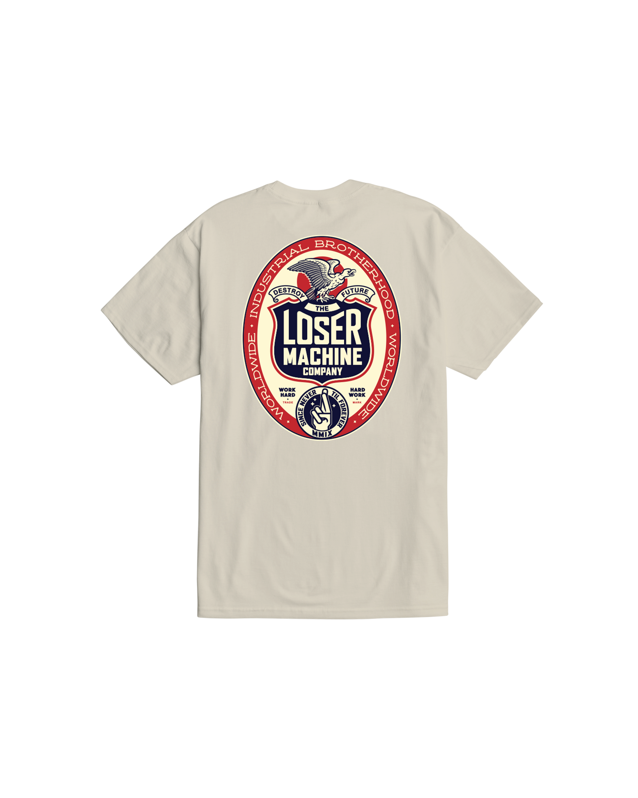 loser-machine-work-hard-stock-t-shirt-cream (zoomed)
