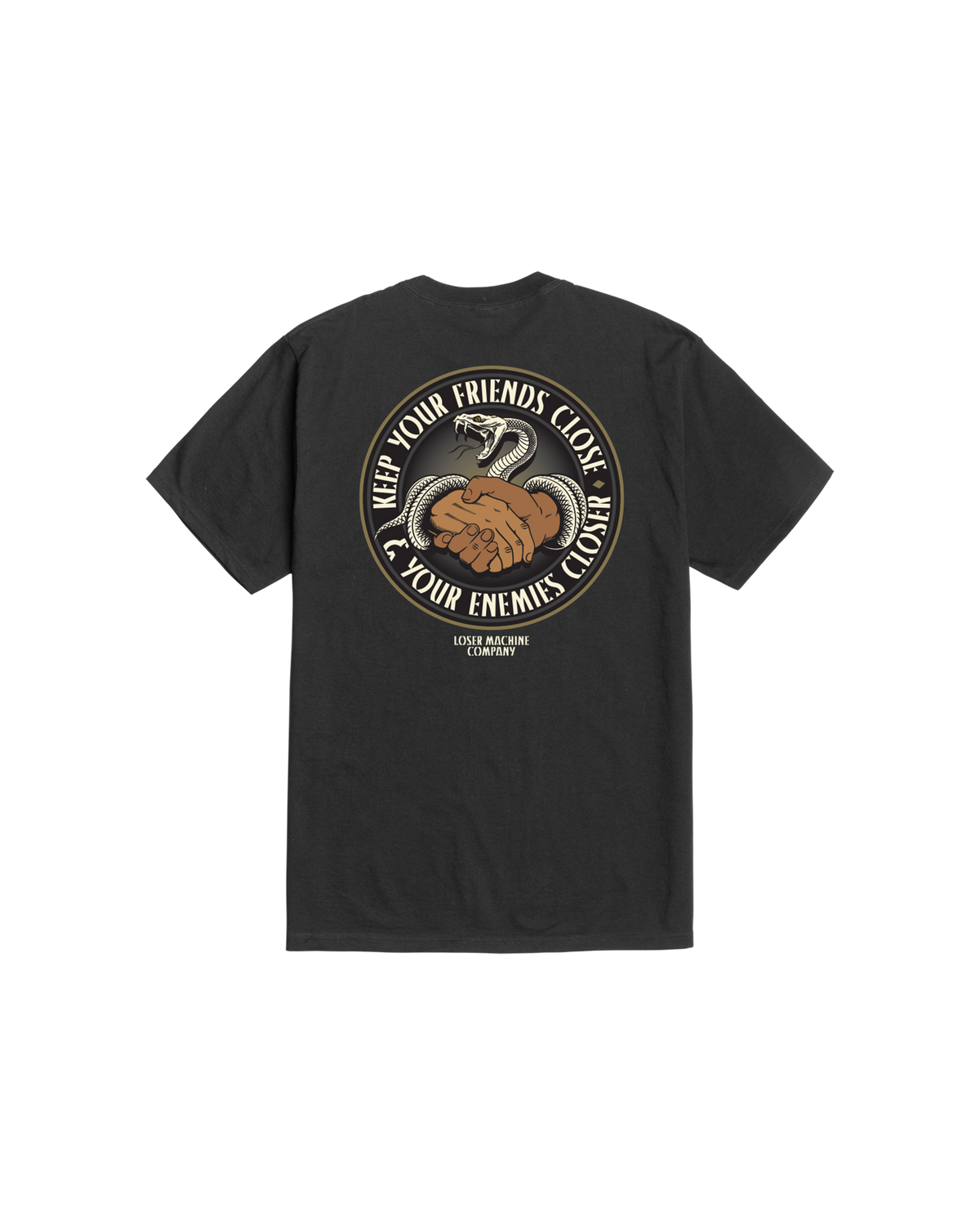 loser-machine-friends-enemies-stock-t-shirt-black