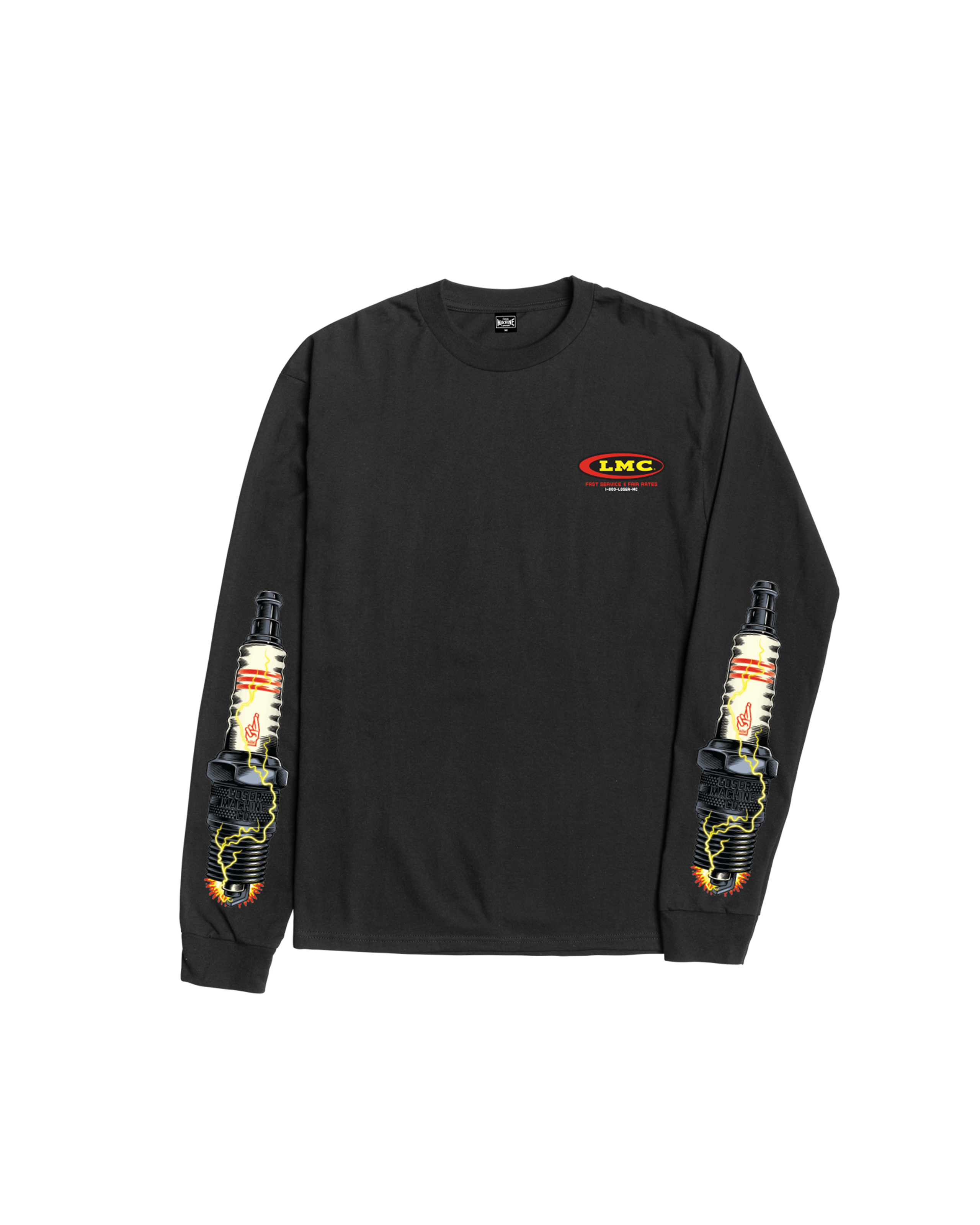 AUTO PARTS STOCK LS T-SHIRT (zoomed)