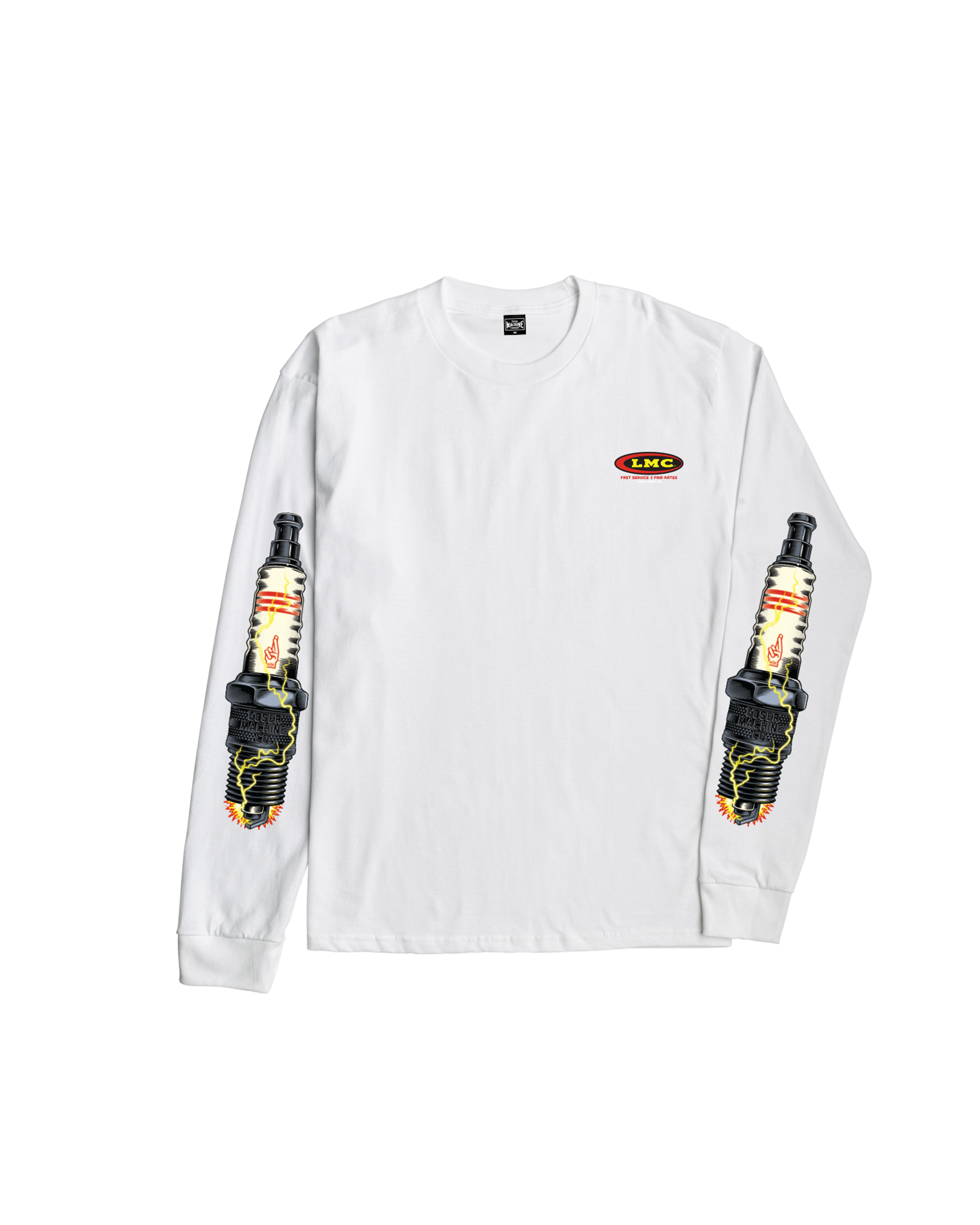 AUTO PARTS STOCK LS T-SHIRT (zoomed)