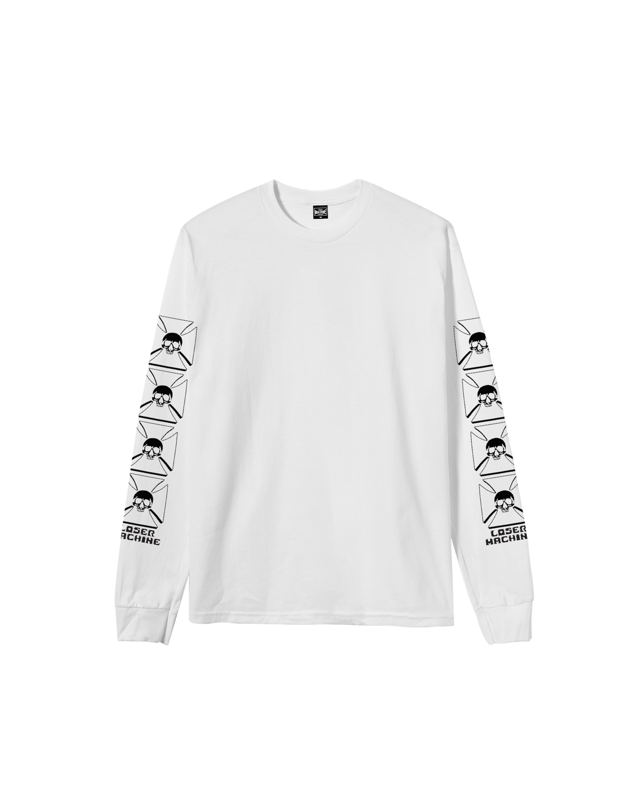 loser-machine-catacomb-stock-ls-t-shirt-white (zoomed)