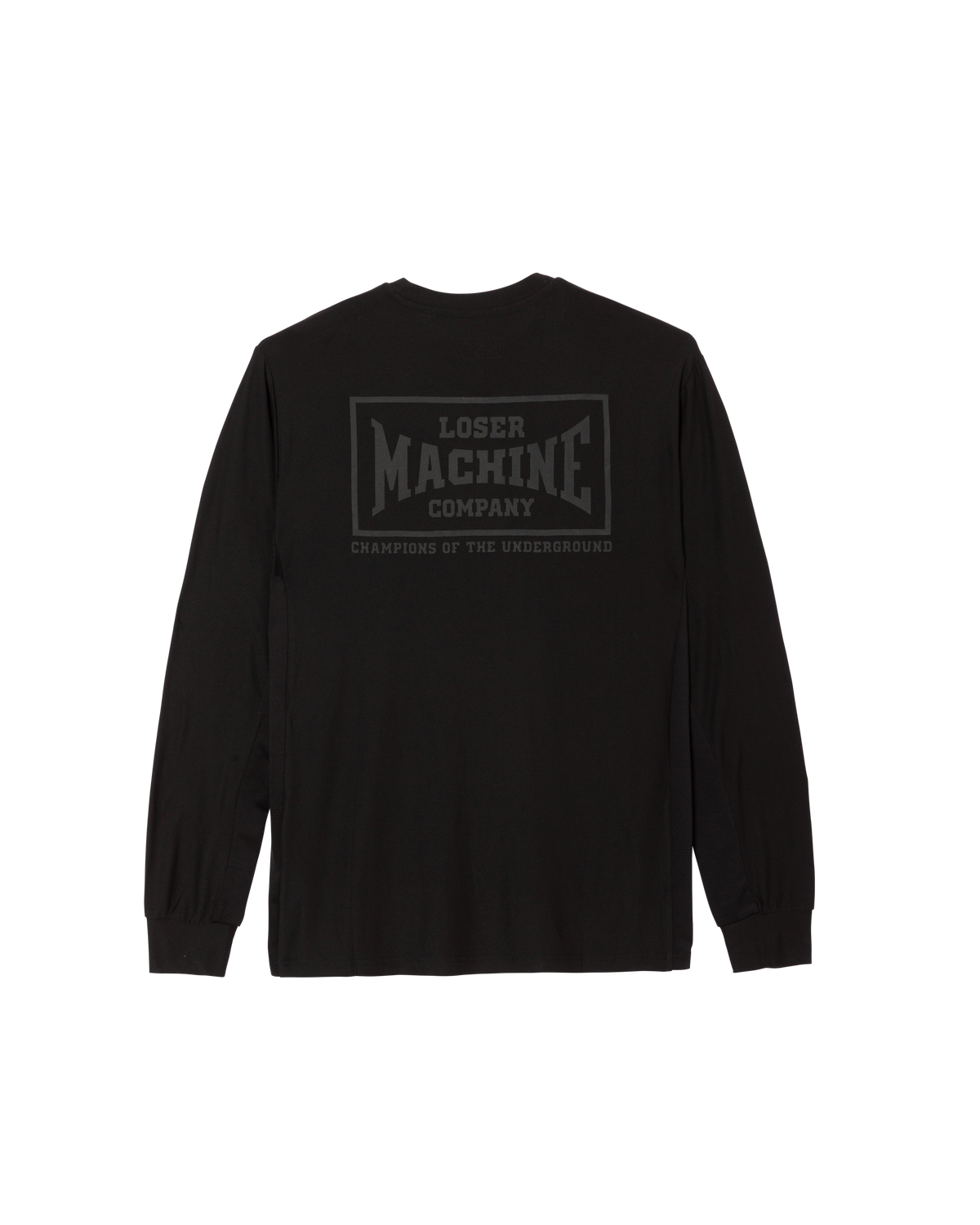 loser machine too hard ls knit black