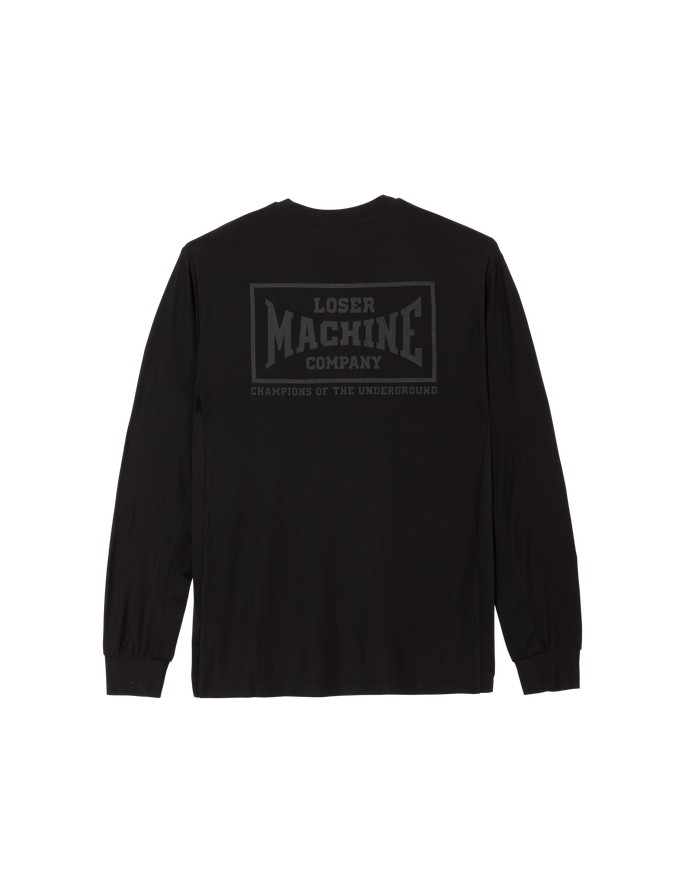 loser machine too hard ls knit black