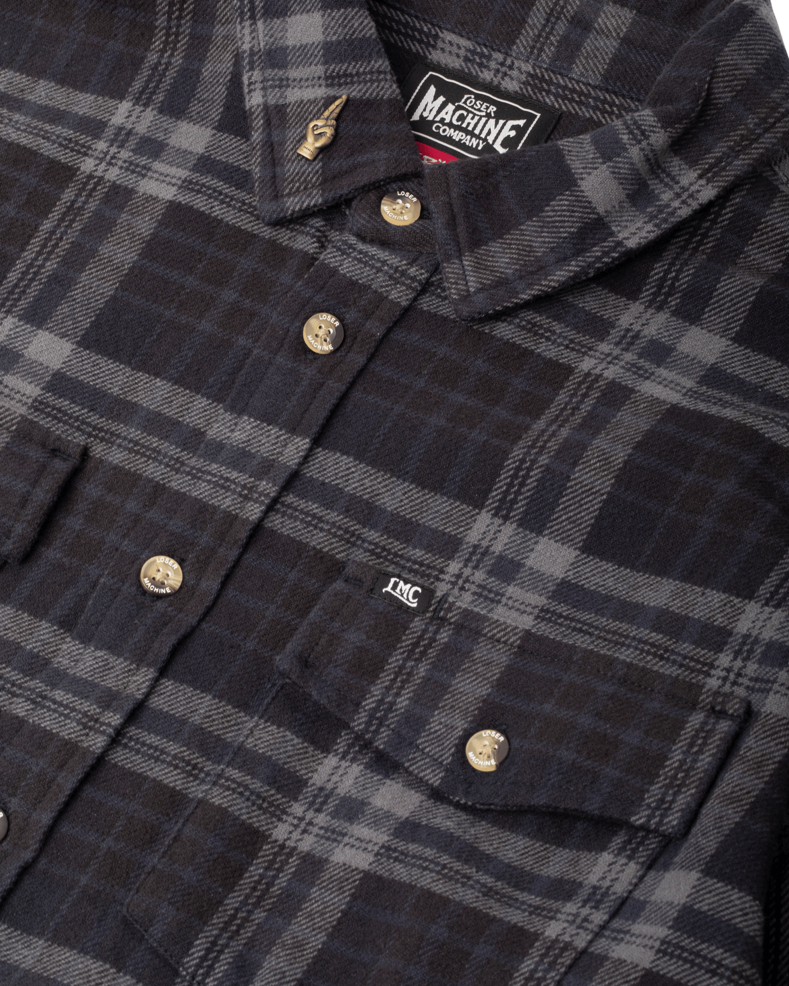 loser-machine-step-up-flannel-shirt-black-navy (zoomed)