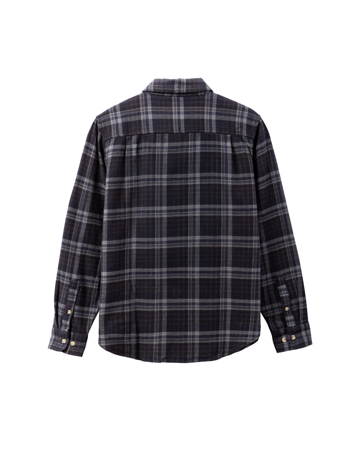 loser-machine-step-up-flannel-woprint-shirt-black-navy