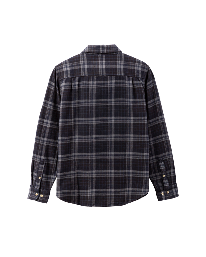 loser-machine-step-up-flannel-woprint-shirt-black-navy