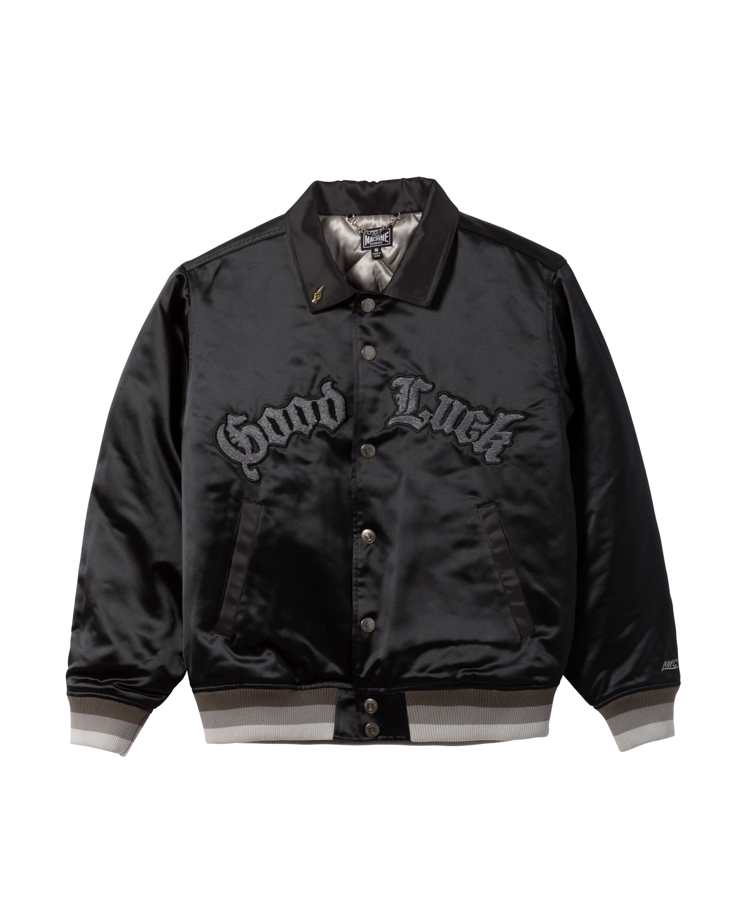 loser machine benched jacket black (zoomed)