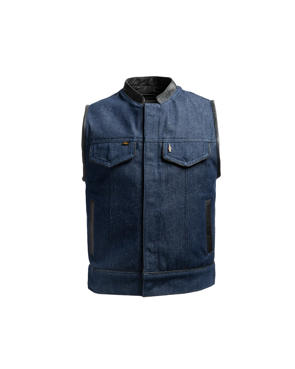 loser machine lmc x espinozas denim vest blue black