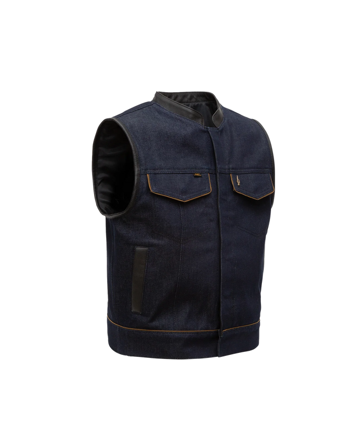 loser machine lmc x espinozas denim vest blue