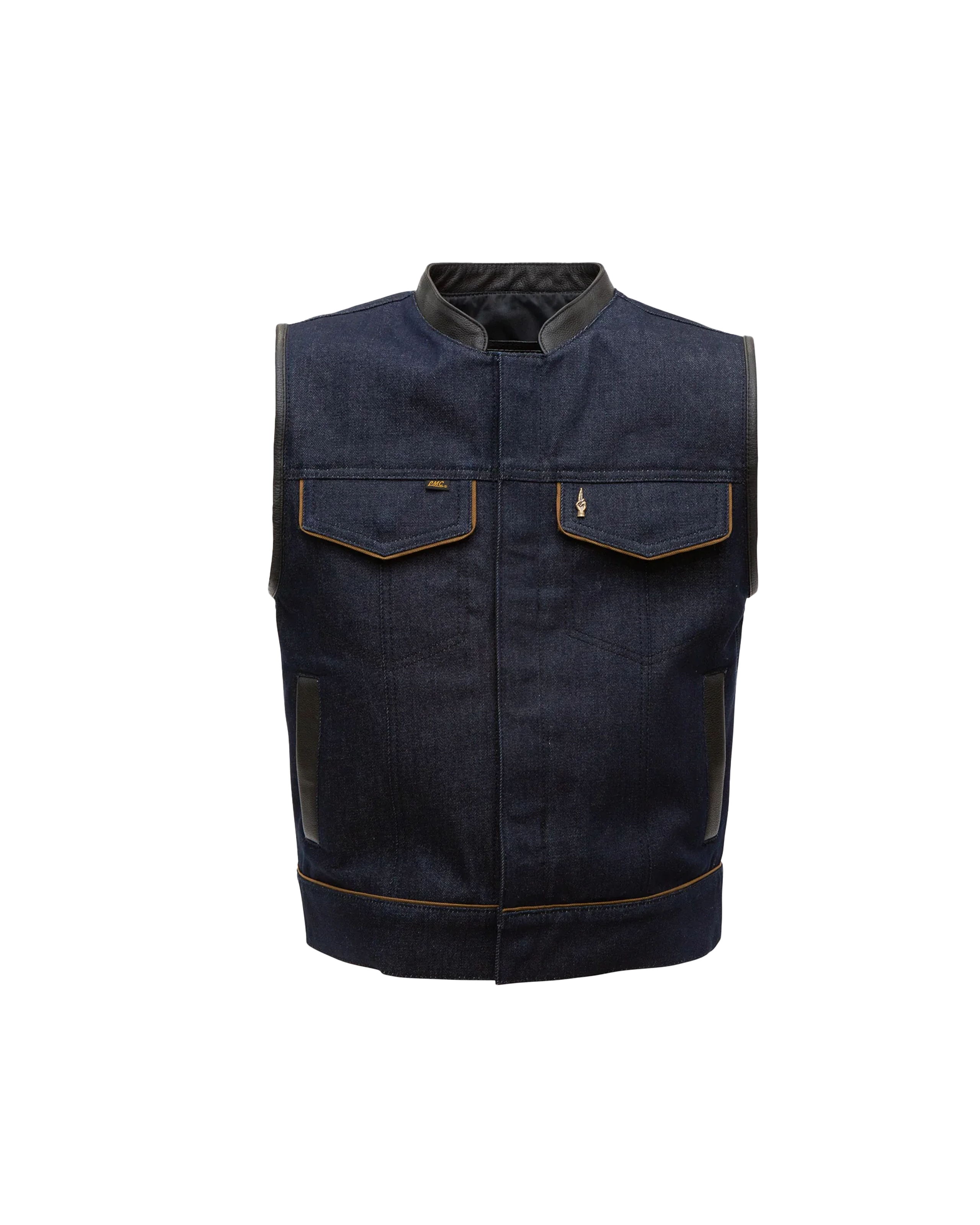 loser machine lmc x espinozas denim vest blue (zoomed)