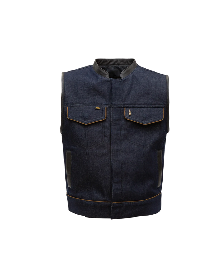loser machine lmc x espinozas denim vest blue
