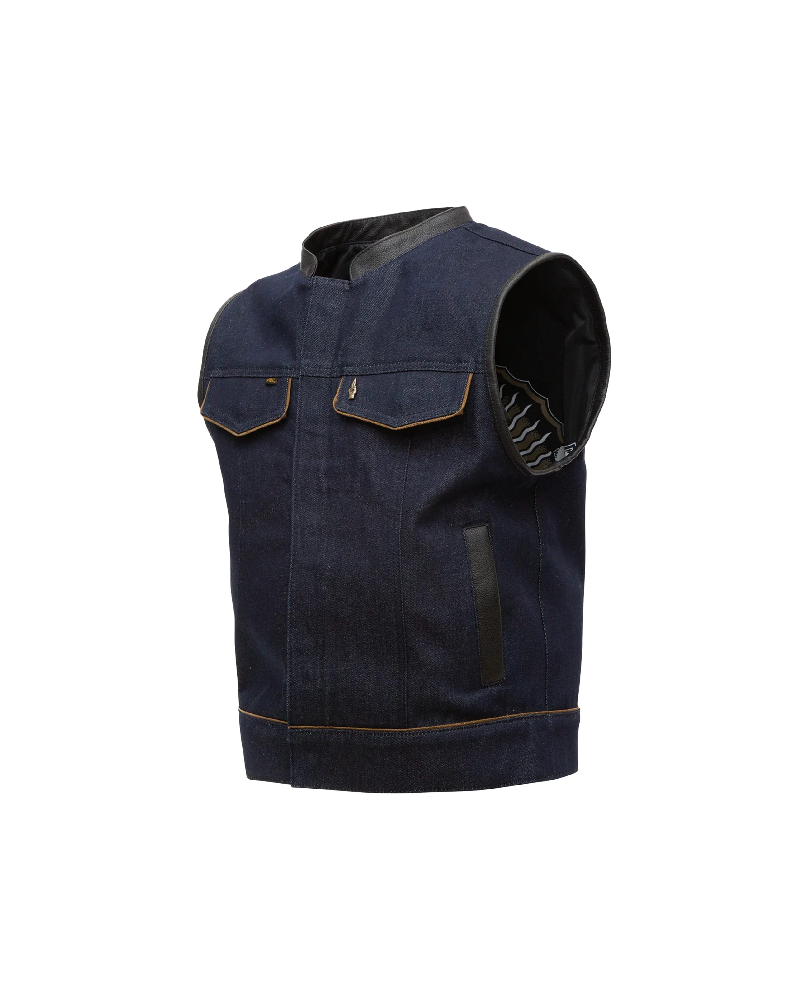 loser machine lmc x espinozas denim vest blue (zoomed)