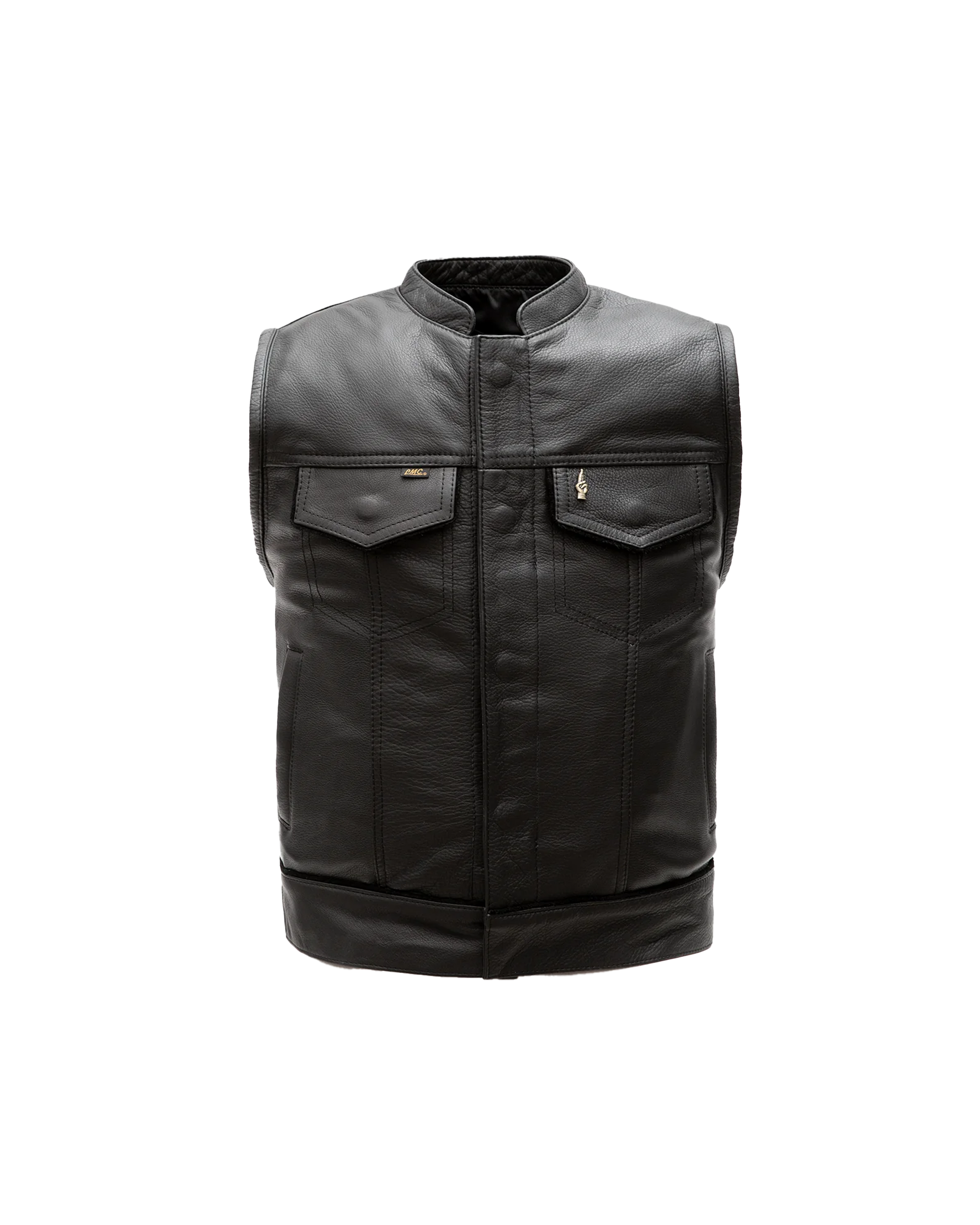 loser machine lmc x espinozas full leather vest leather (zoomed)