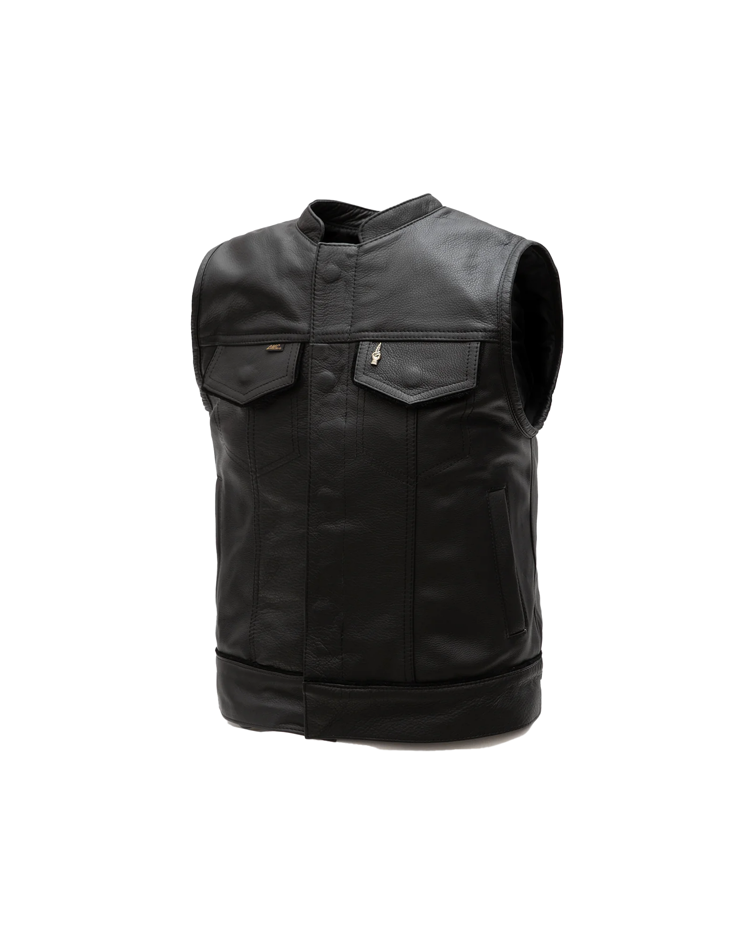 loser machine lmc x espinozas full leather vest leather (zoomed)