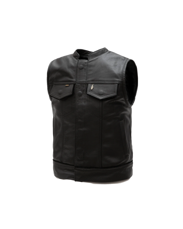 loser machine lmc x espinozas full leather vest leather
