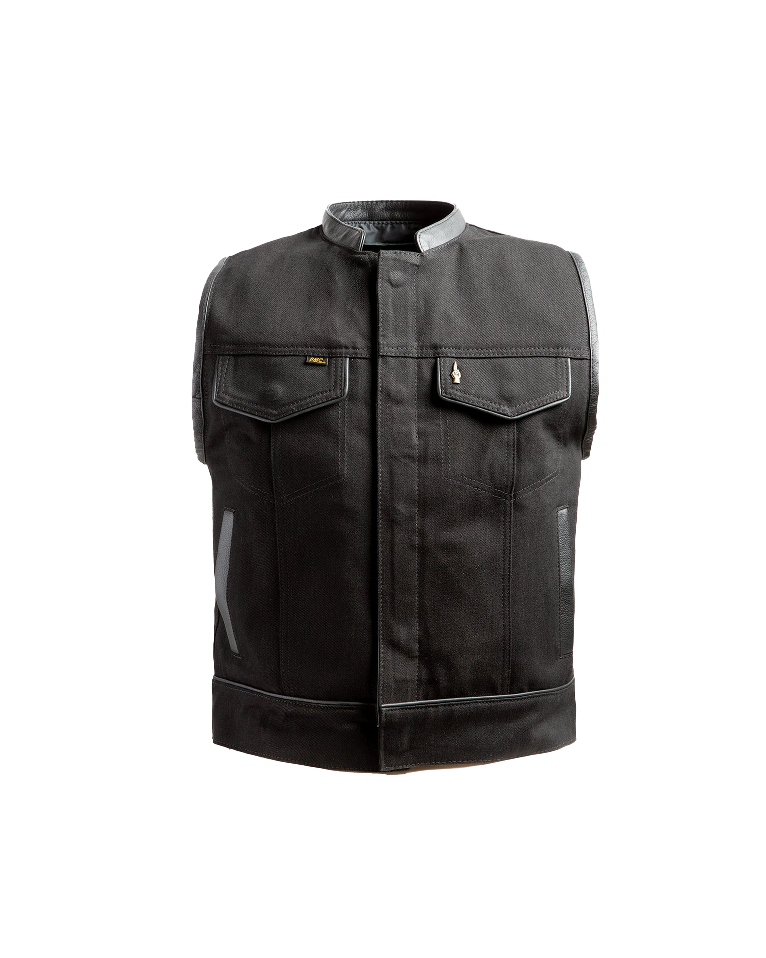 loser machine lmc x espinozas blacked out vest black (zoomed)