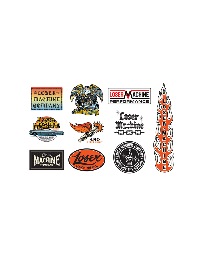 loser machine loser mc stickers xi sticker assorted