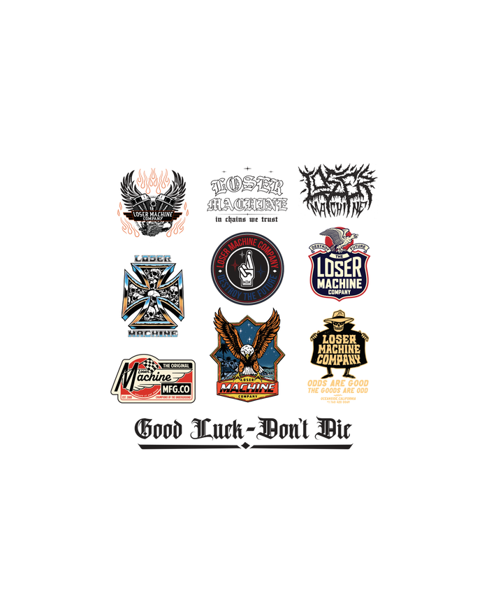 LOSER MC STICKERS XII STICKER