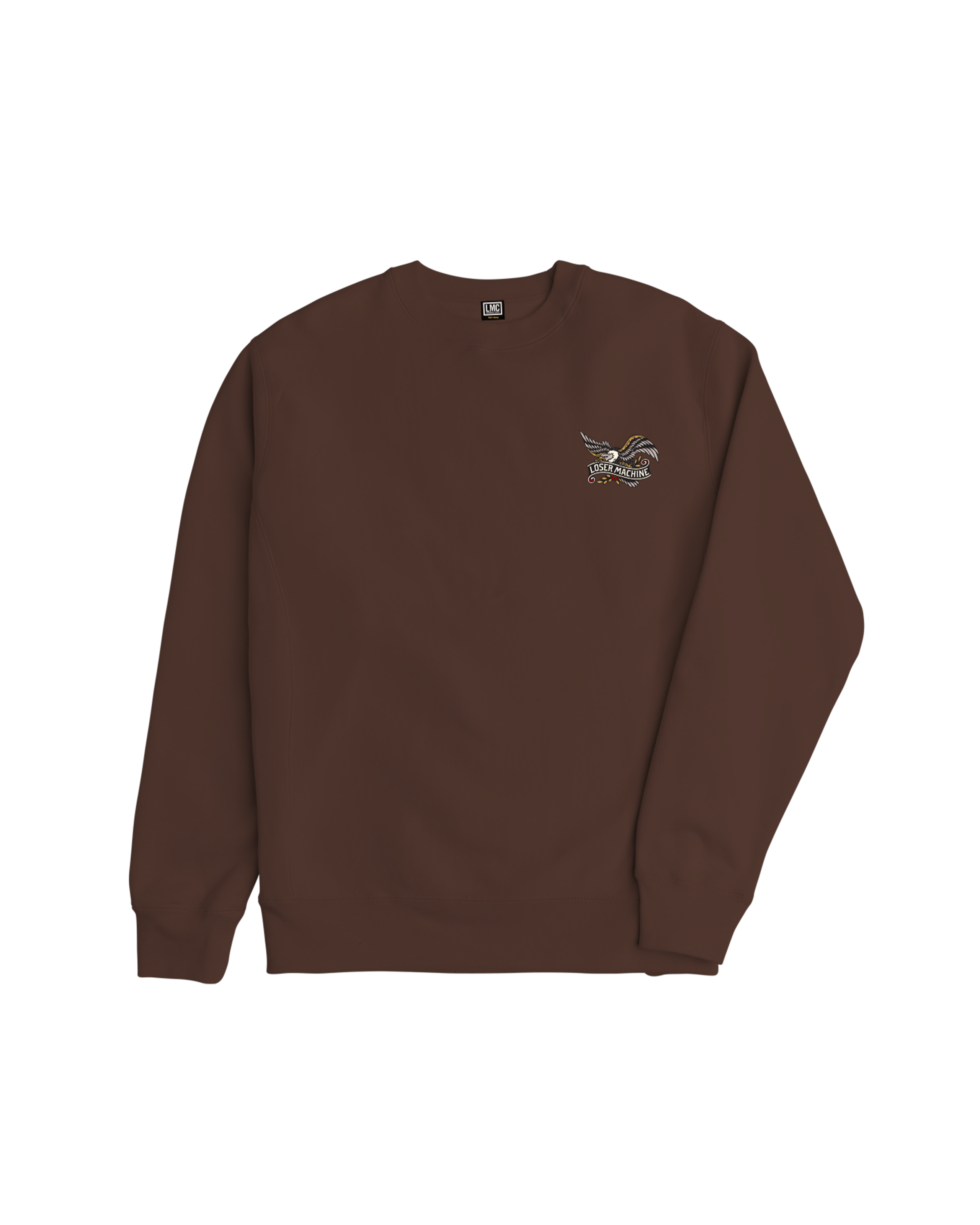 loser machine glorybound crewneck brown