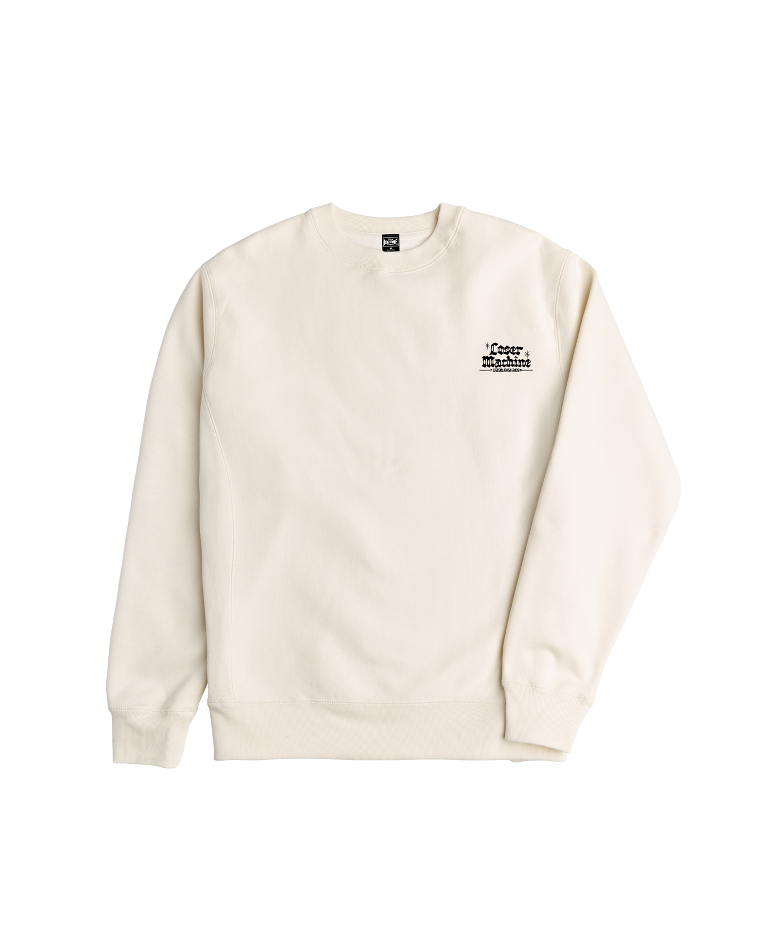 loser machine hood rich crewneck bone
