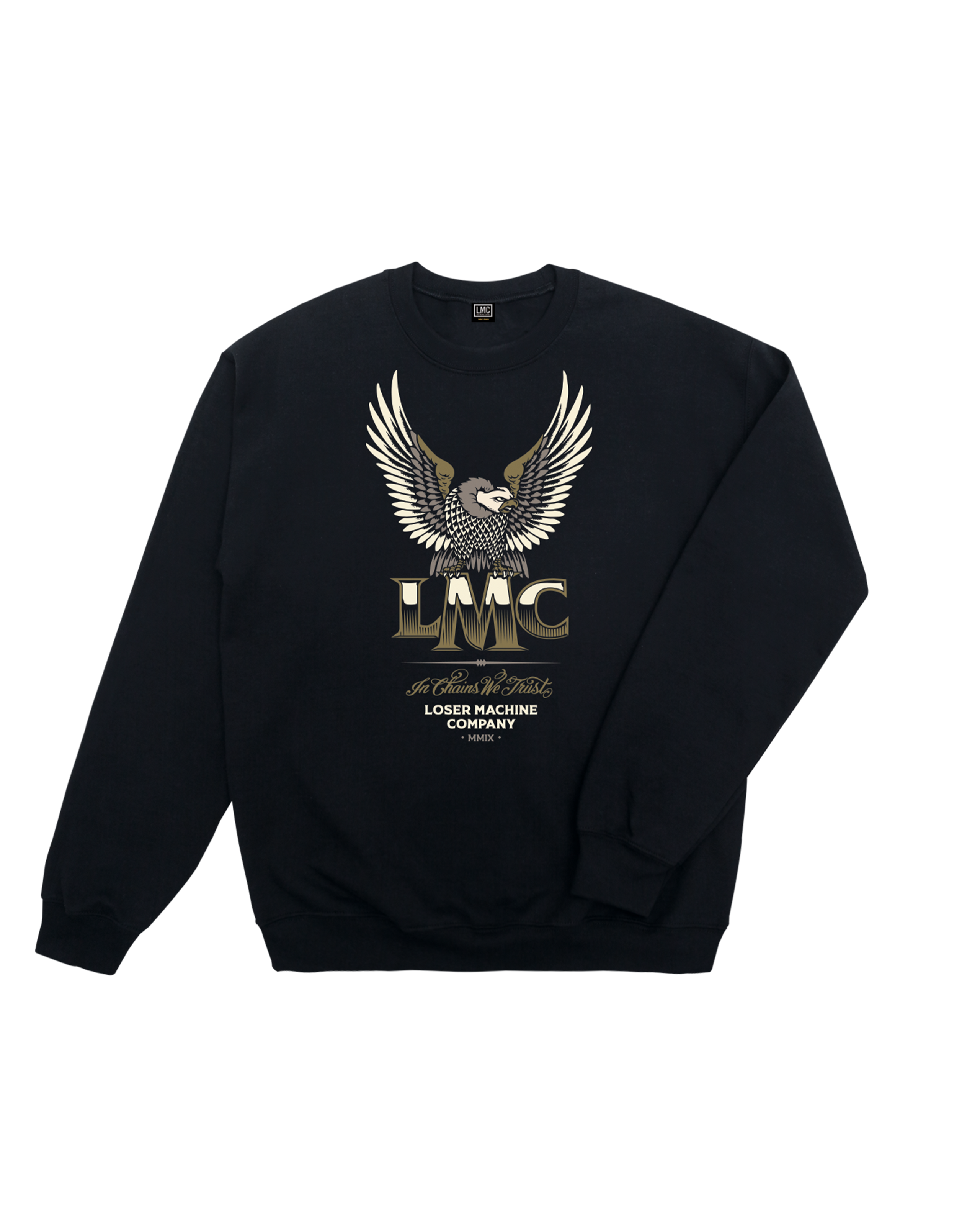 loser machine grandeur crewneck black