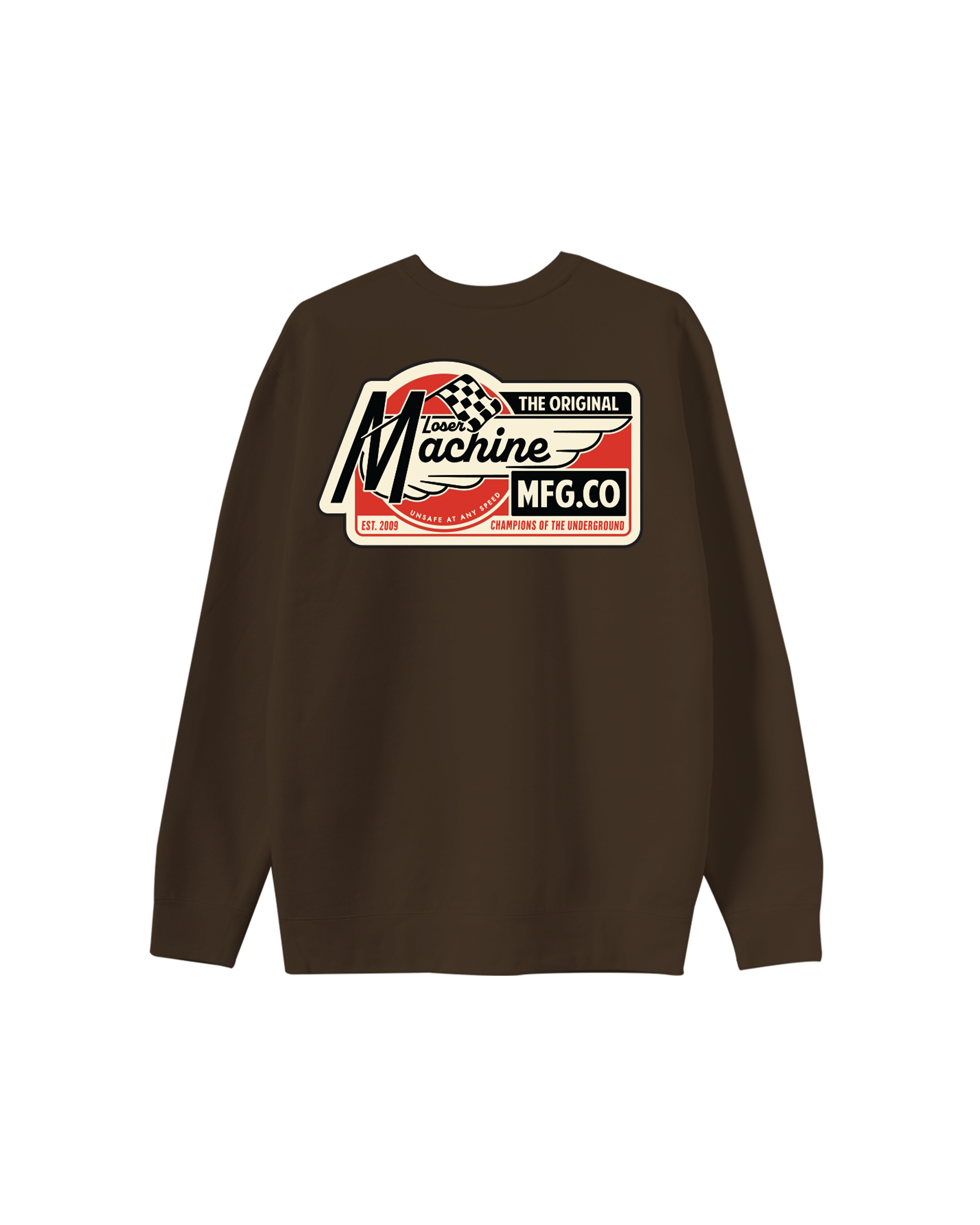 loser-machine-magneto-crewneck-brown