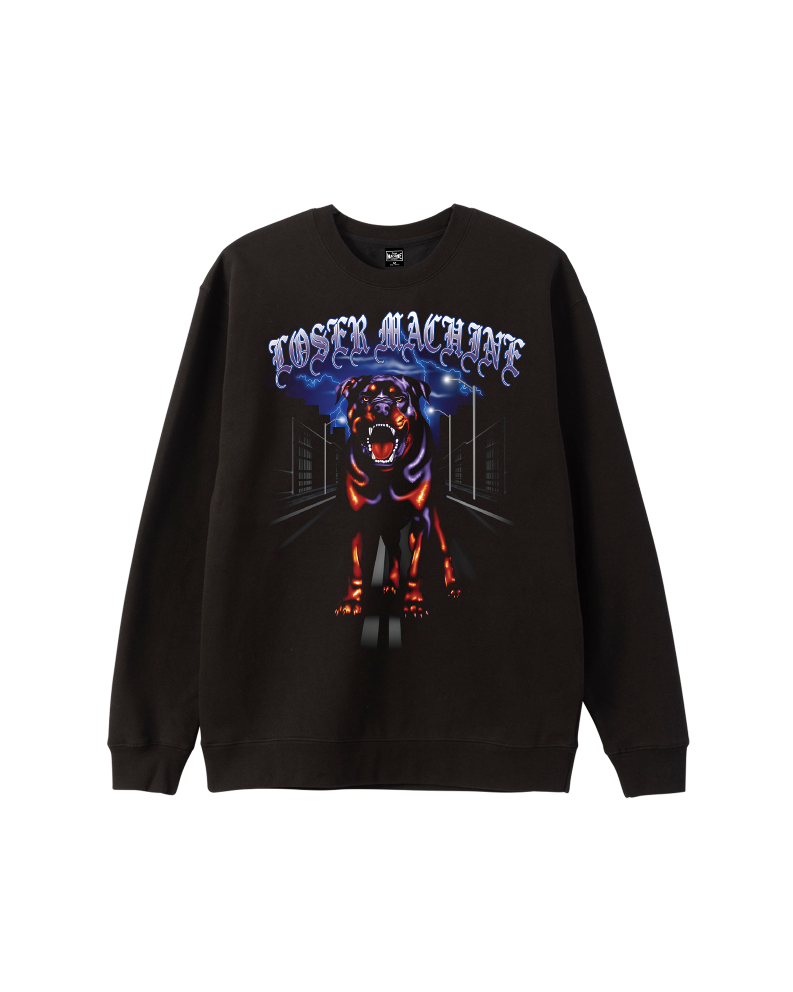 loser-machine-rottweiler-crewneck-black