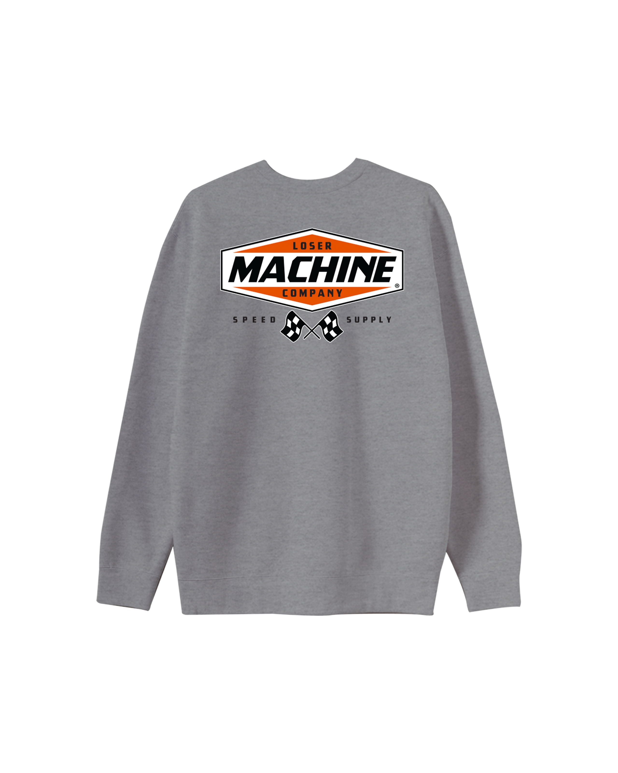 loser-machine-overdrive-ii-crewneck-heather-grey