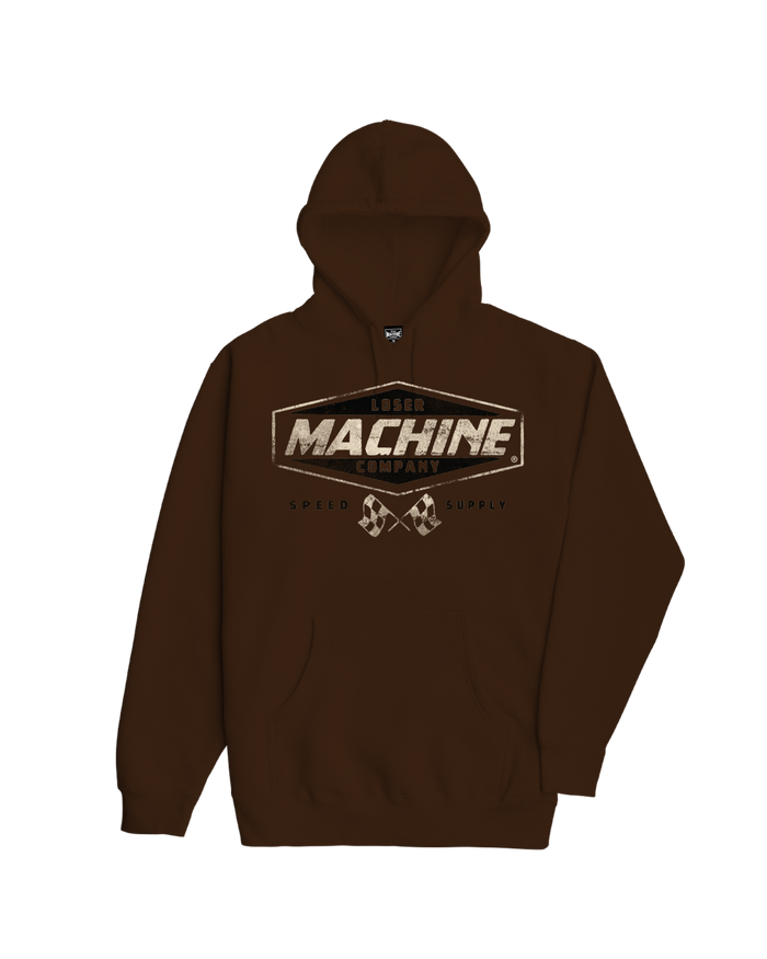 loser machine gravel road pullover brown