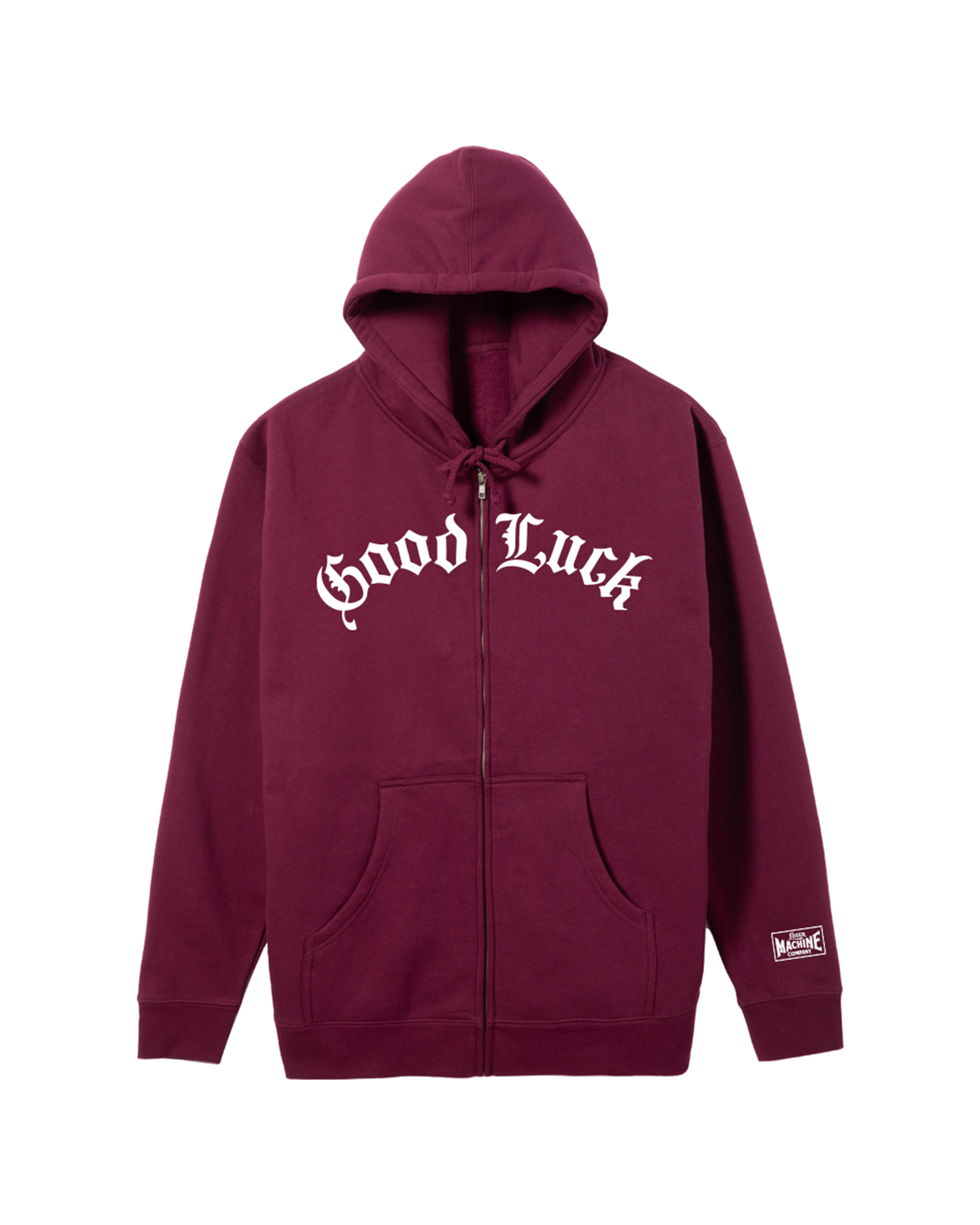loser machine lucky break zip hood burgundy