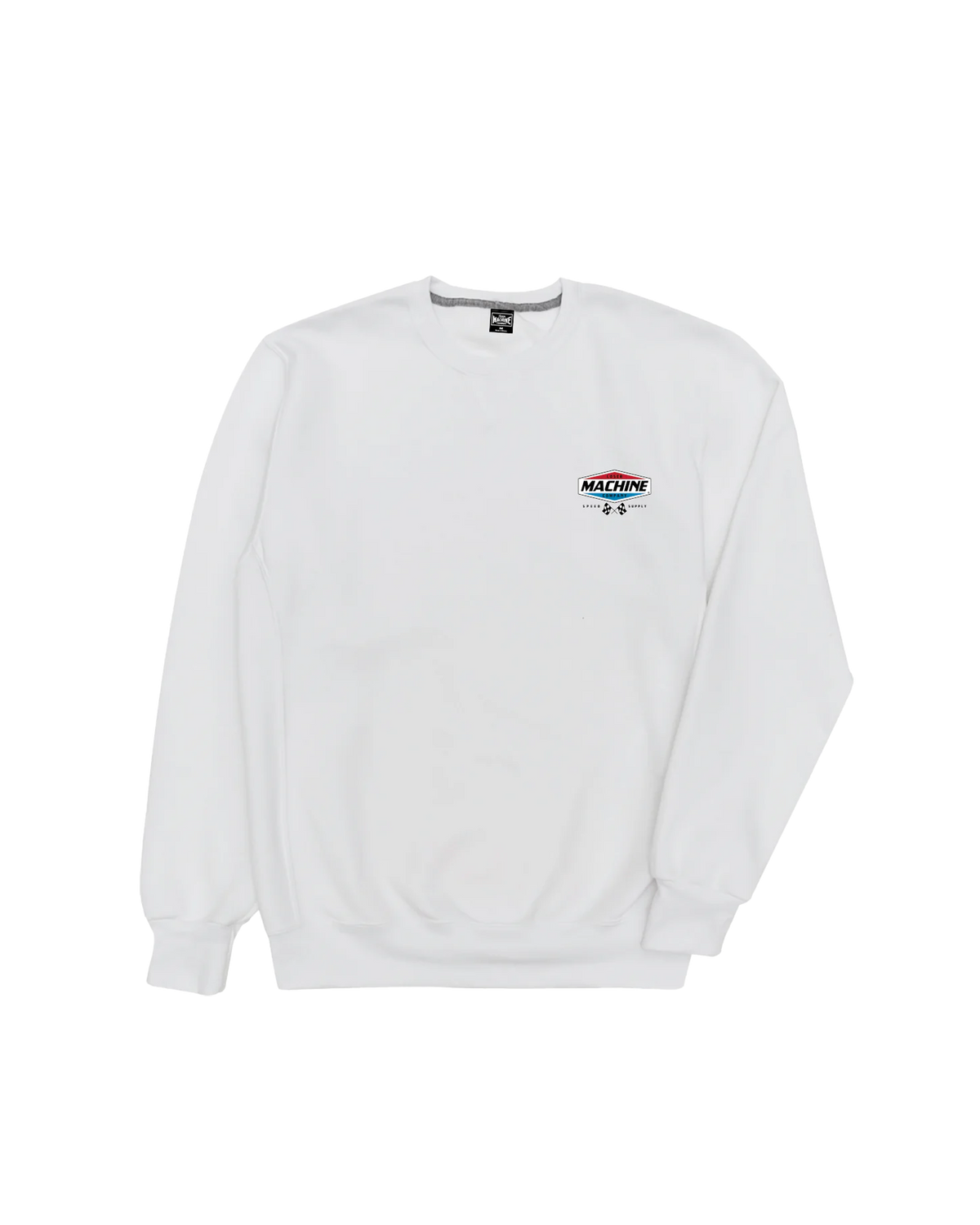 loser machine overdrive crewneck white