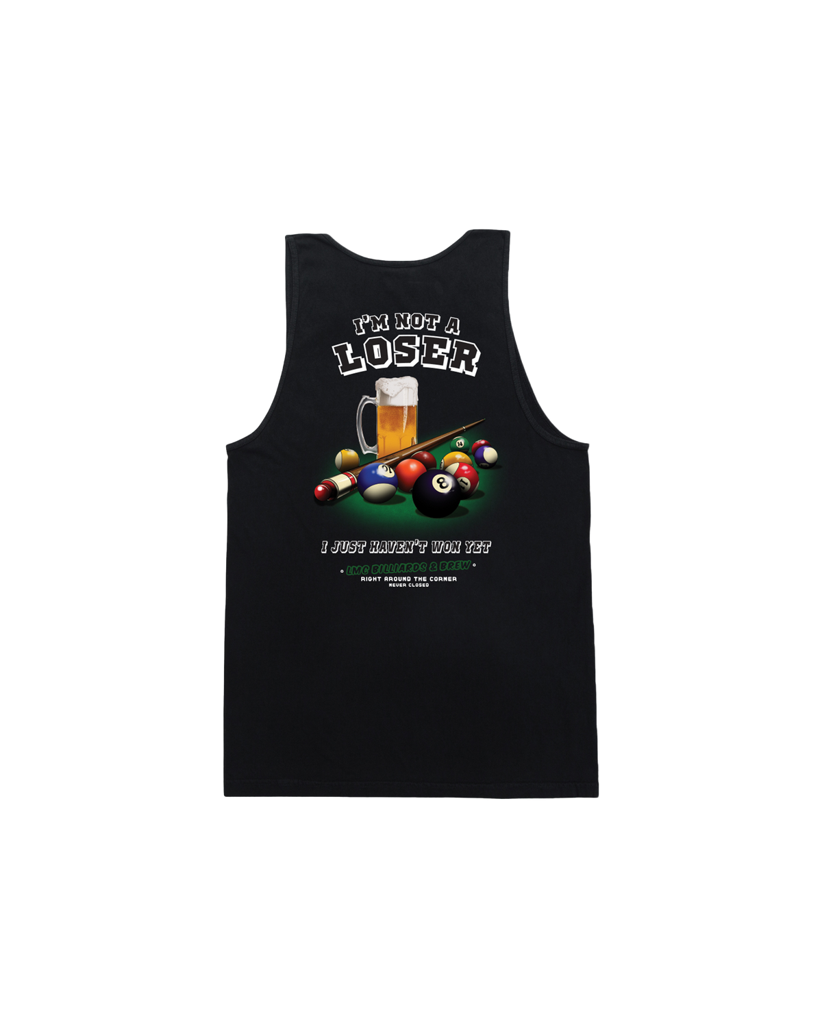 loser machine billiards stock tank black