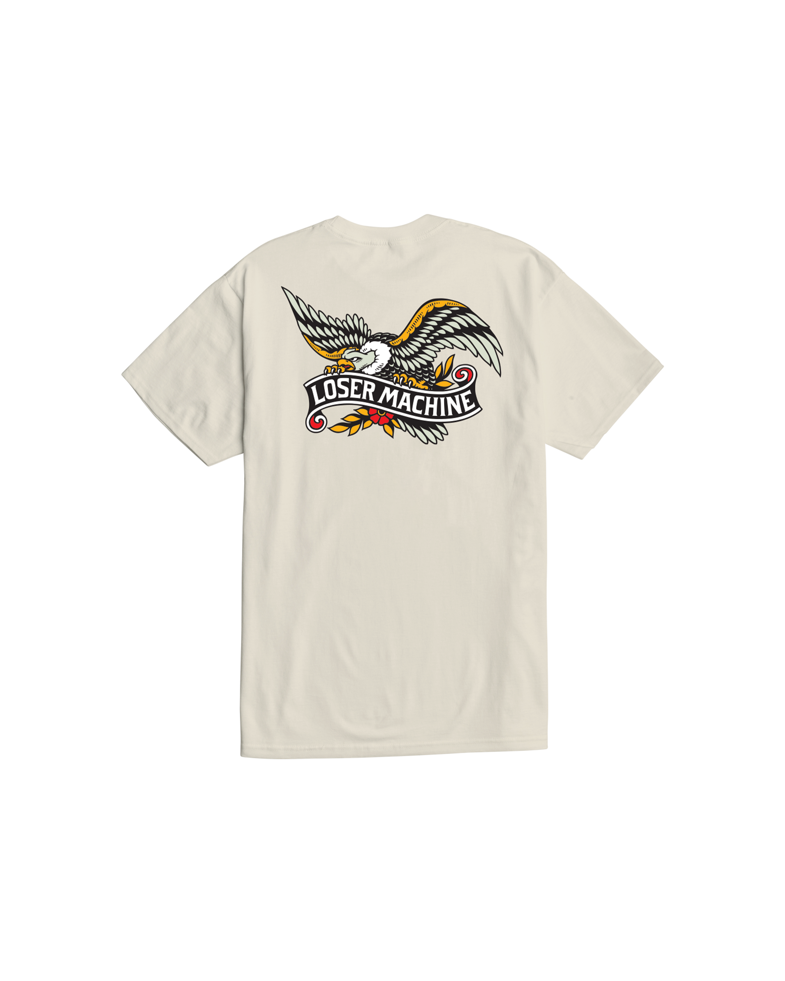 loser machine glory bound stock t-shirt cream