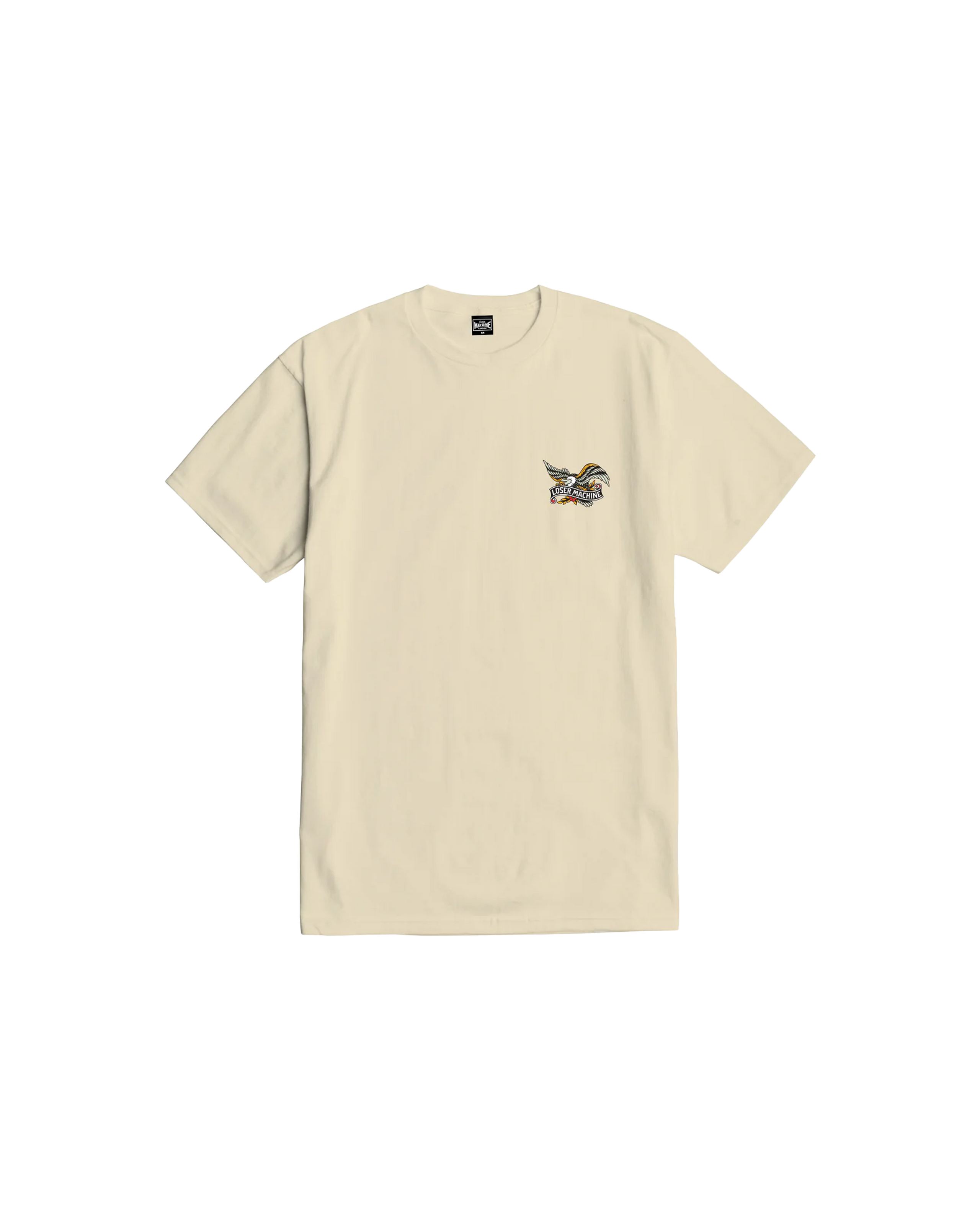 loser machine glory bound stock t-shirt cream